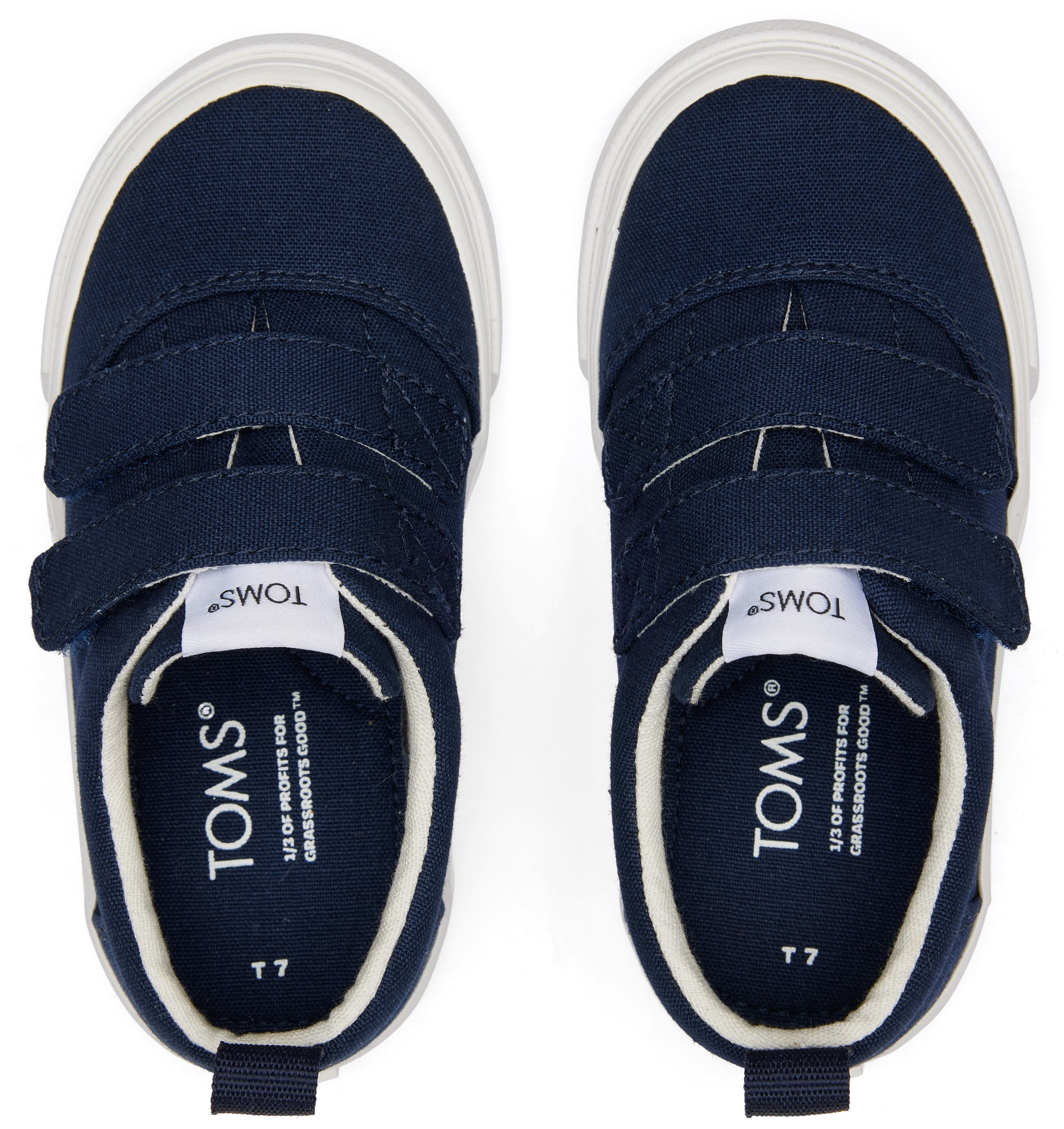 Dětské modré tenisky TOMS Tiny Fenix Double Strap