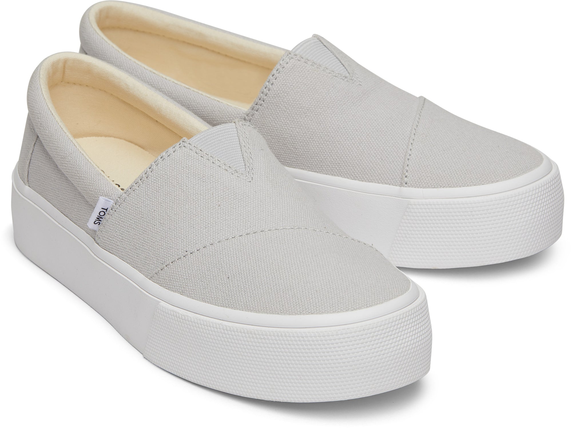 Dámské šedé slip-on TOMS Fenix Platform