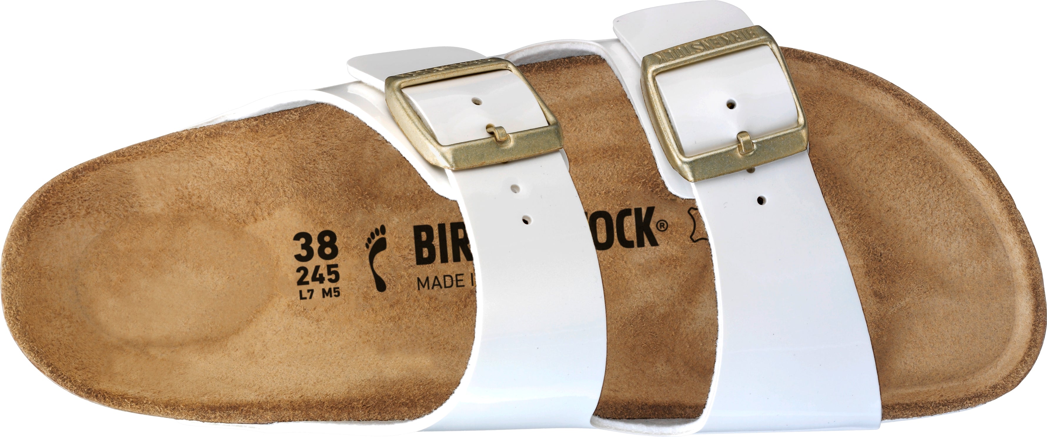 Bílé pantofle Birkenstock Arizona Birko-Flor Patent