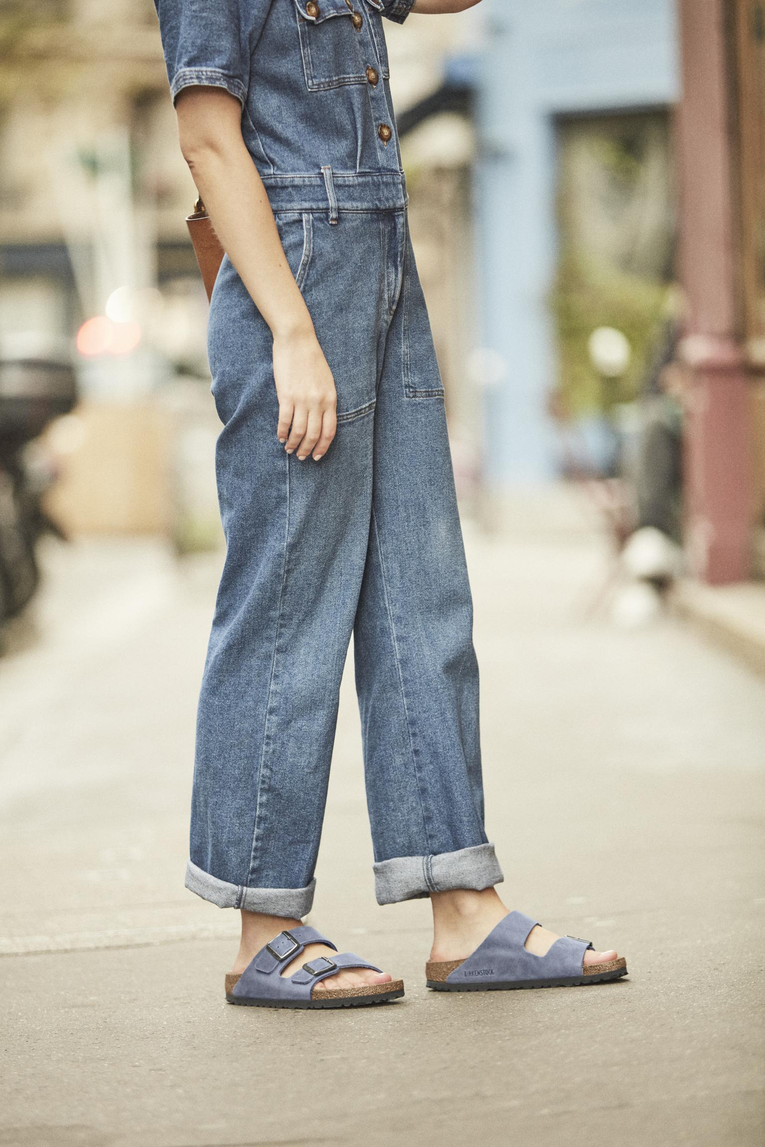 Modré pantofle Birkenstock Arizona Soft Footbed Oiled Leather