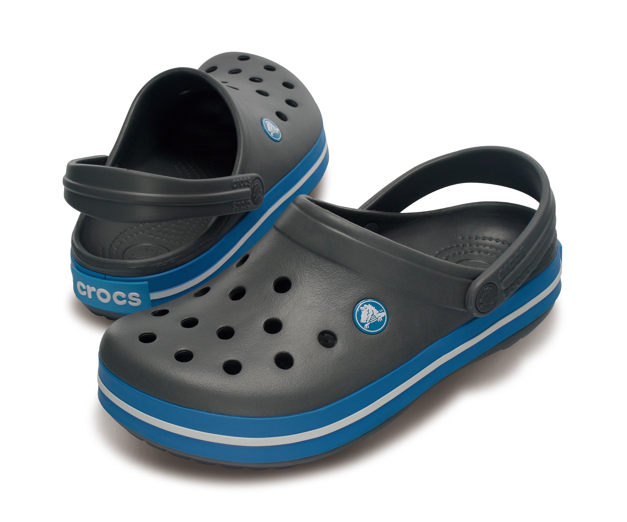 Crocband Charcoal/Ocean