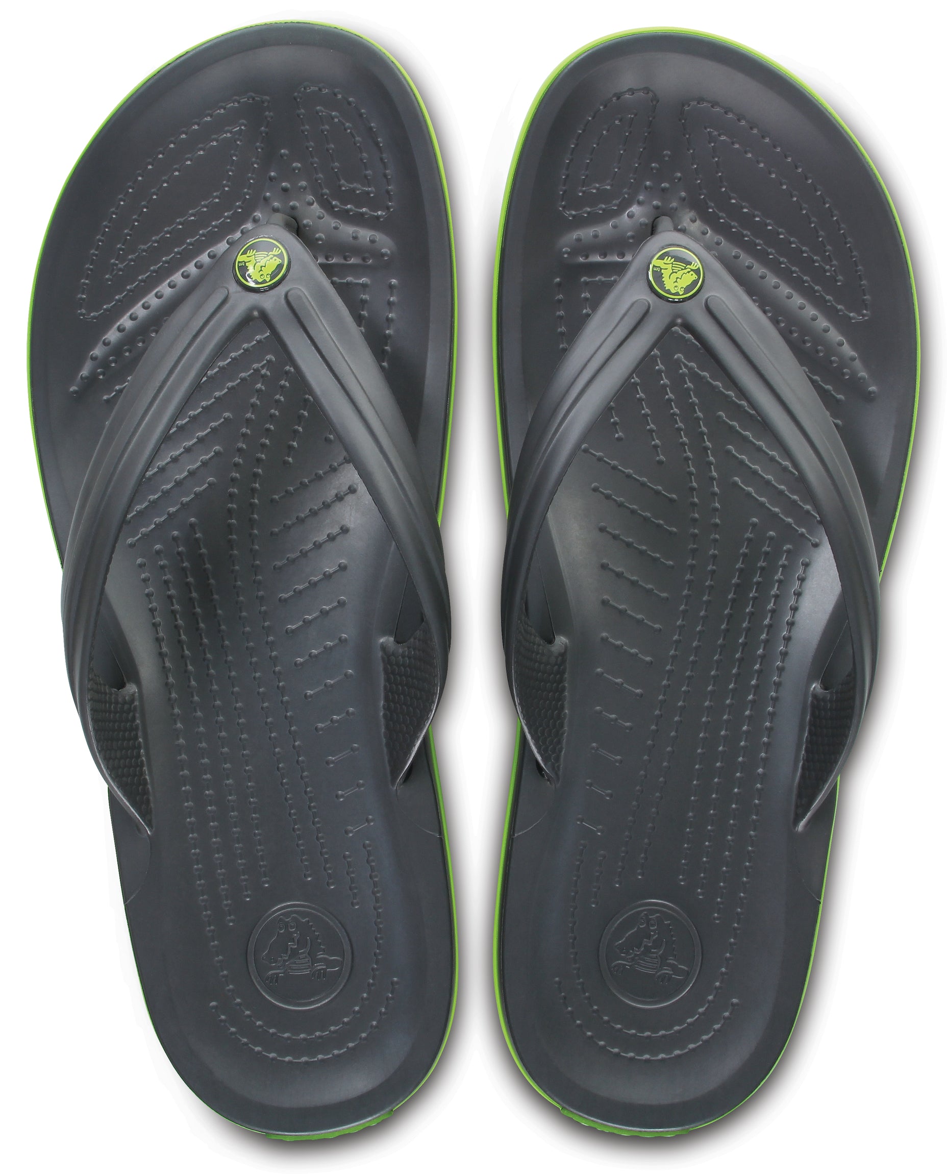 Crocband Flip  Graphite/Volt Green