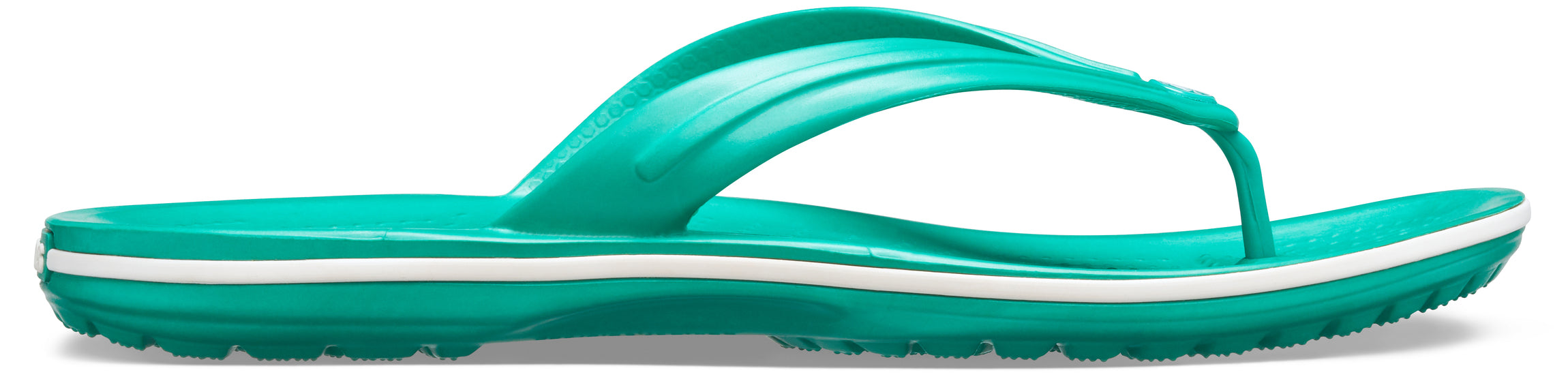 Crocband Flip  Deep Green/White