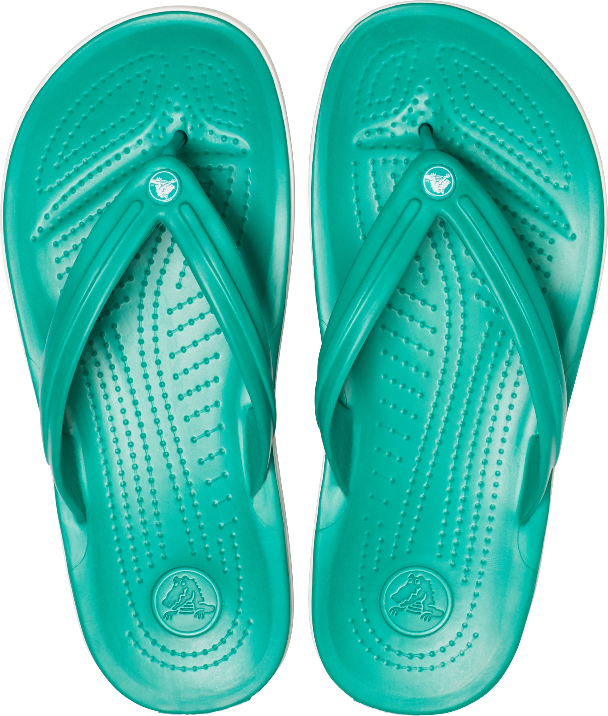 Crocband Flip  Deep Green/White