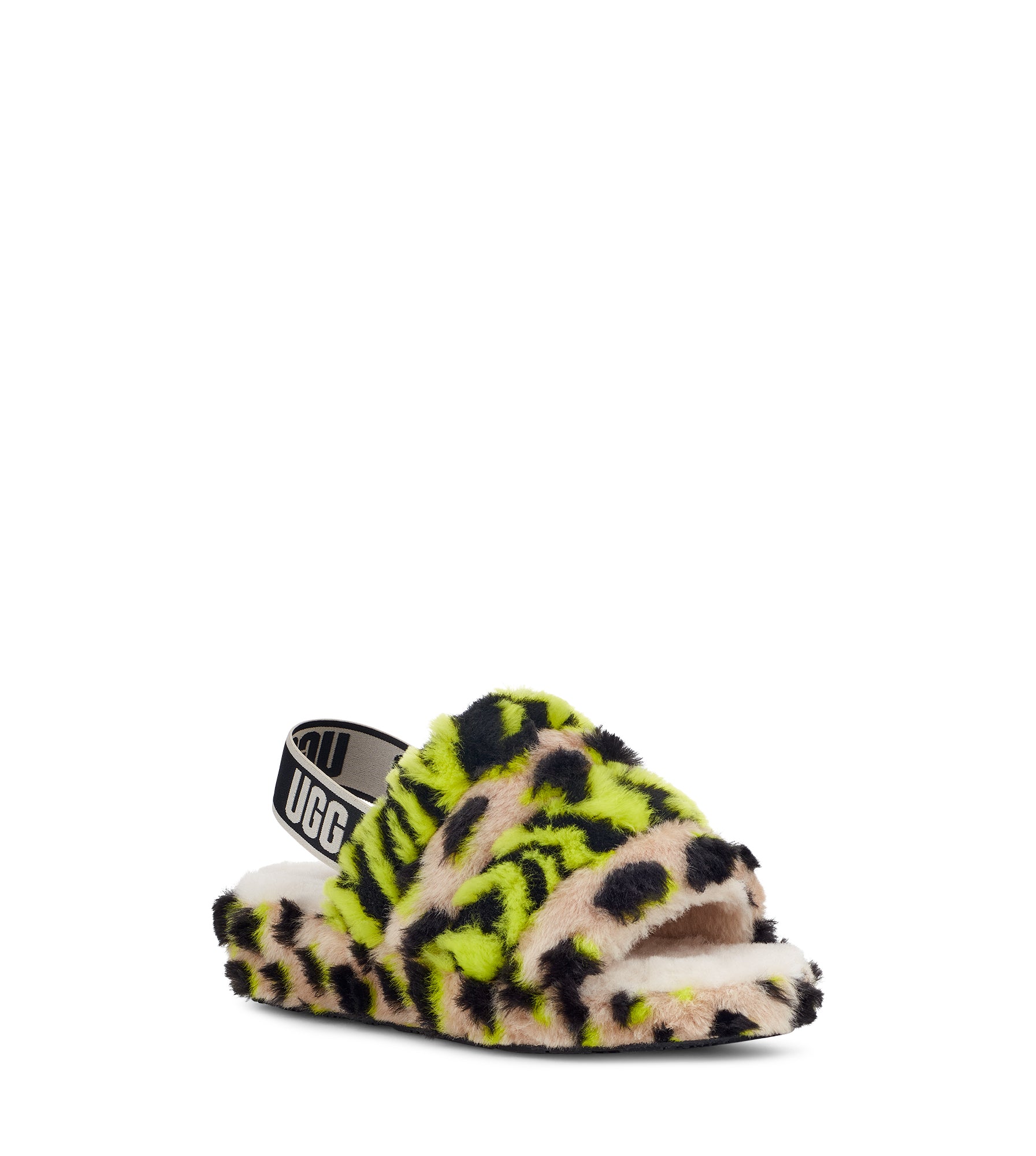 Boty UGG Fluff Yeah Slide Animalia Key Lime