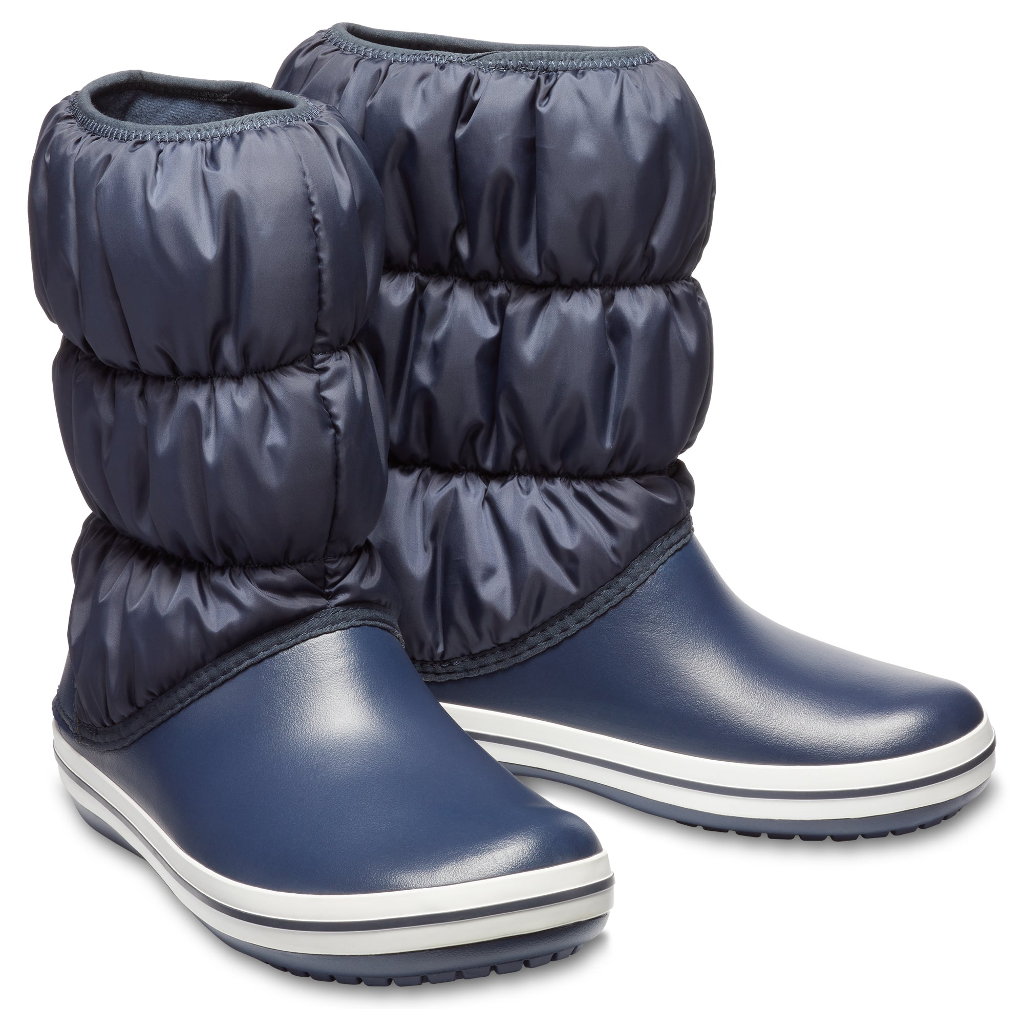Winter Puff Boot Women Navy/White
