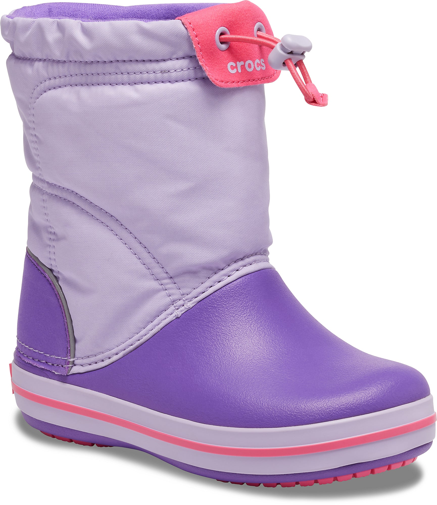 Crocband LodgePoint Boot K Lavender/Neon Purple