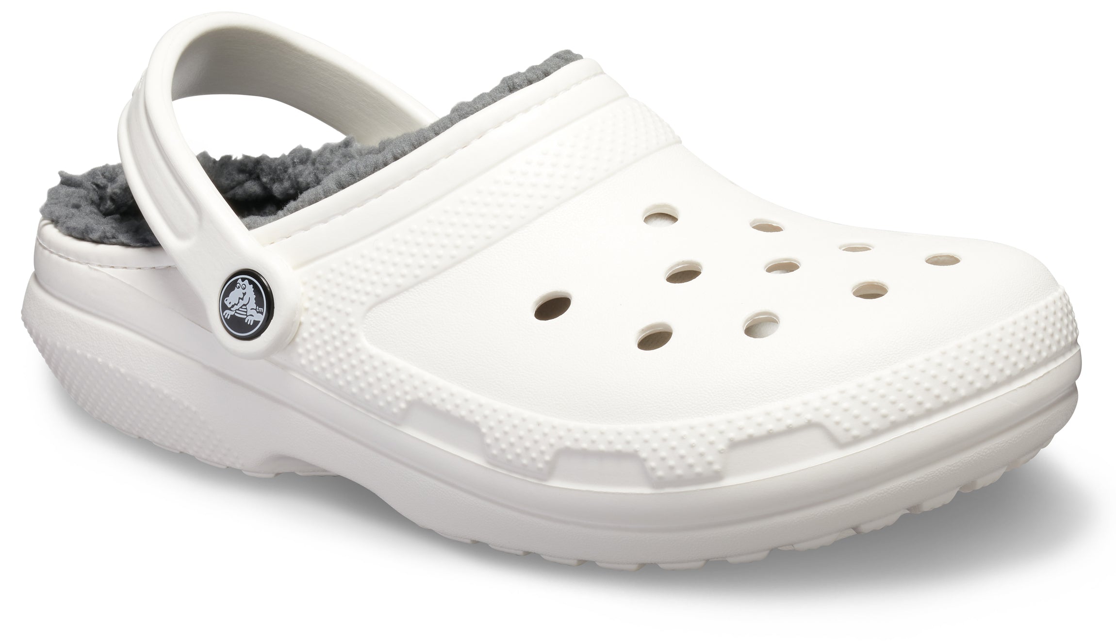 Classic Lined Clog White/Grey