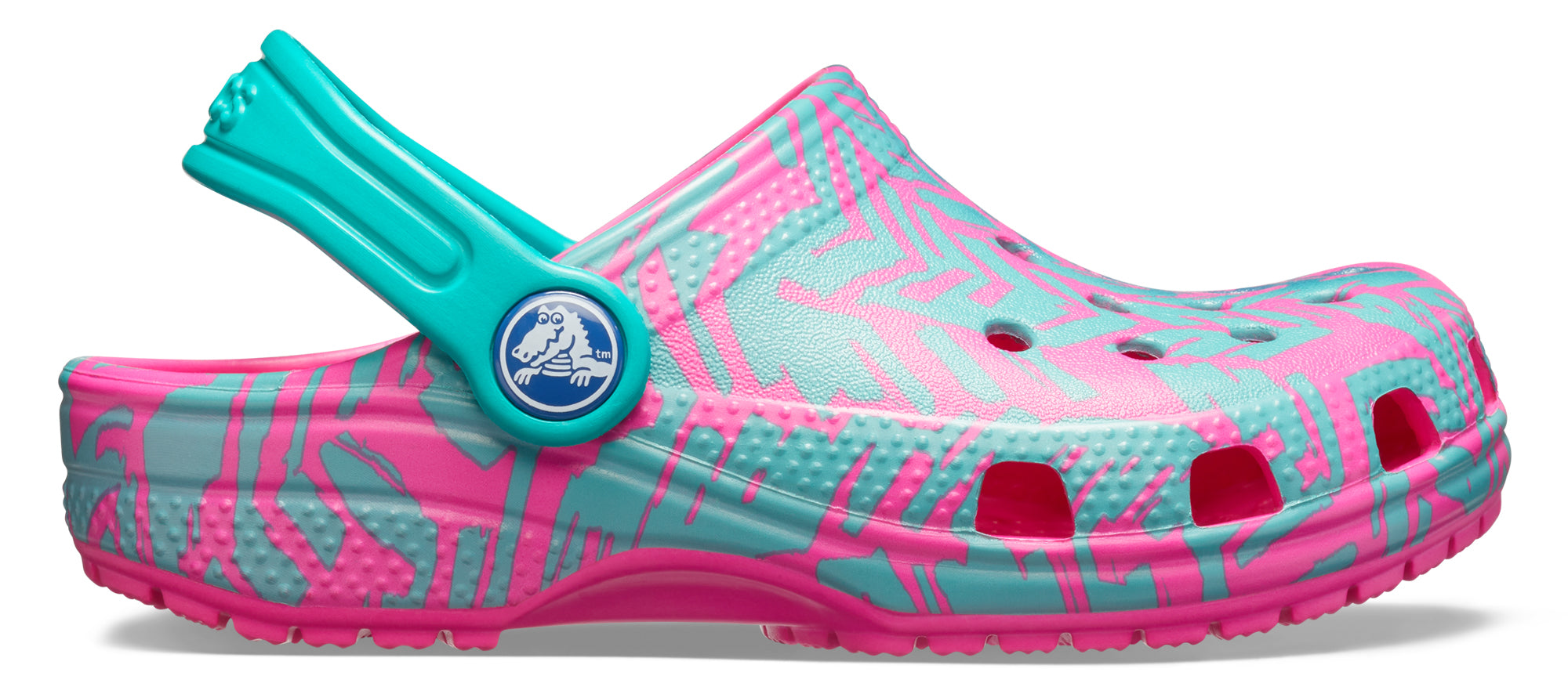 Classic Graphic Clog K Neon Magenta