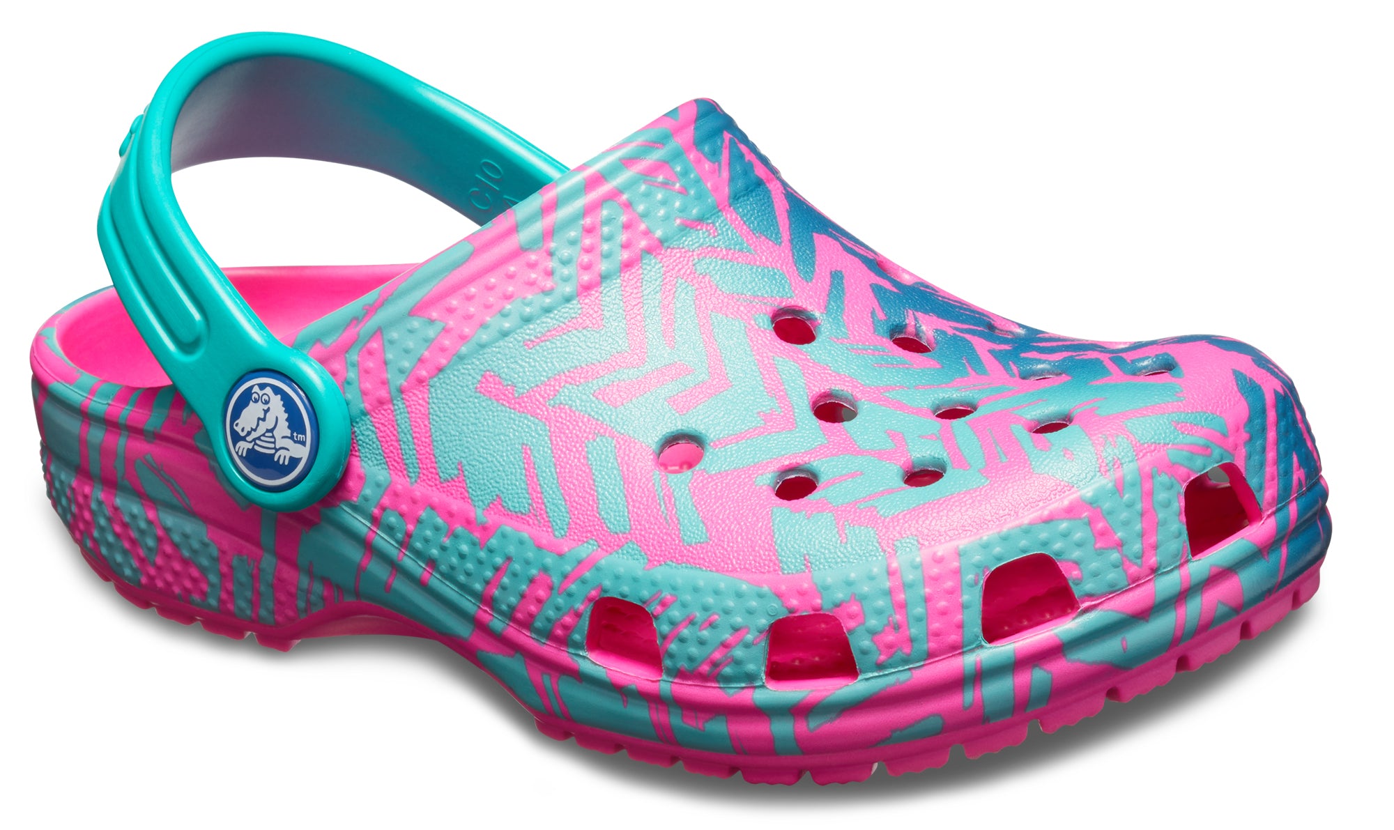Classic Graphic Clog K Neon Magenta