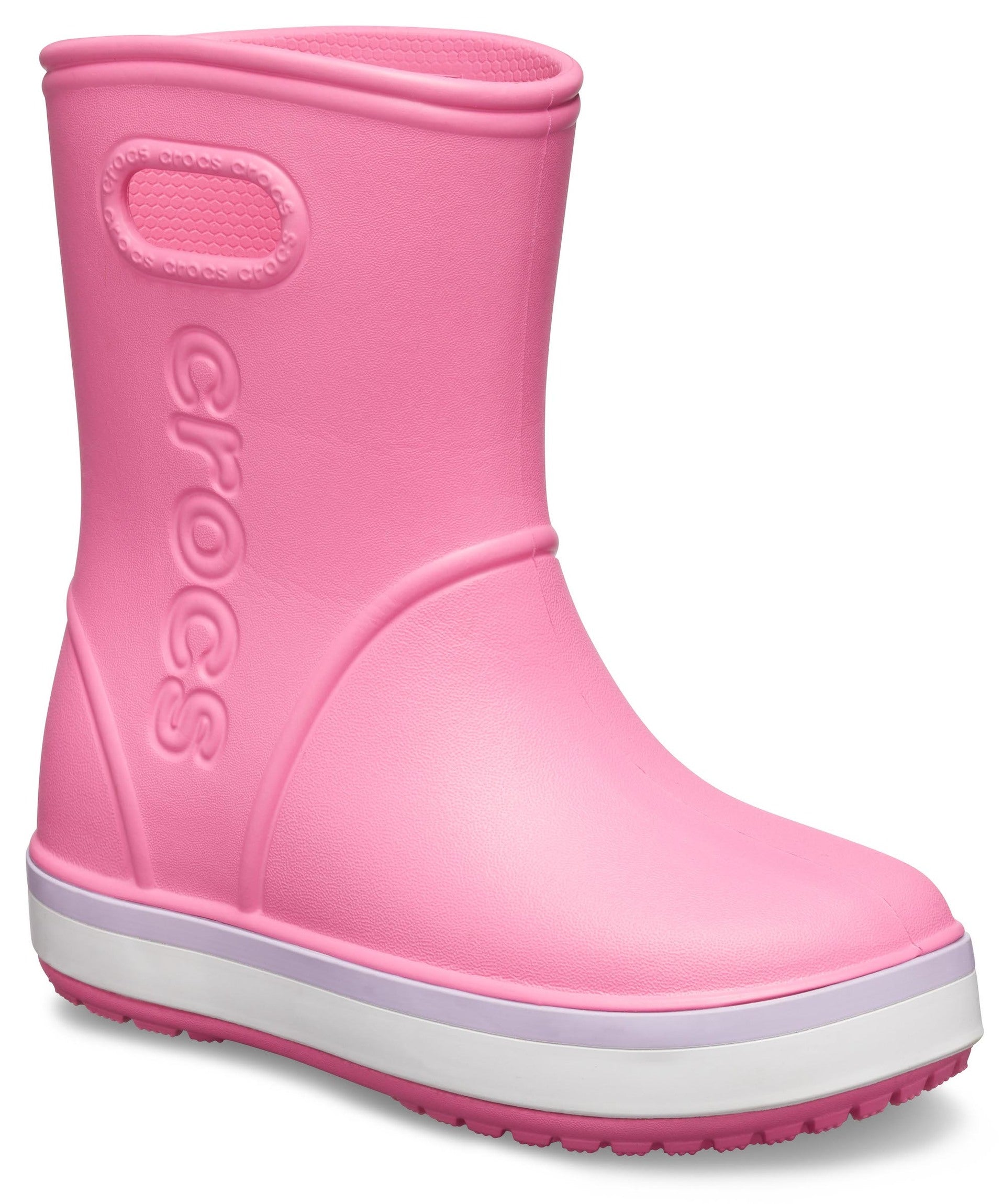 Crocband Rain Boot K Pink Lemonade/Lavender
