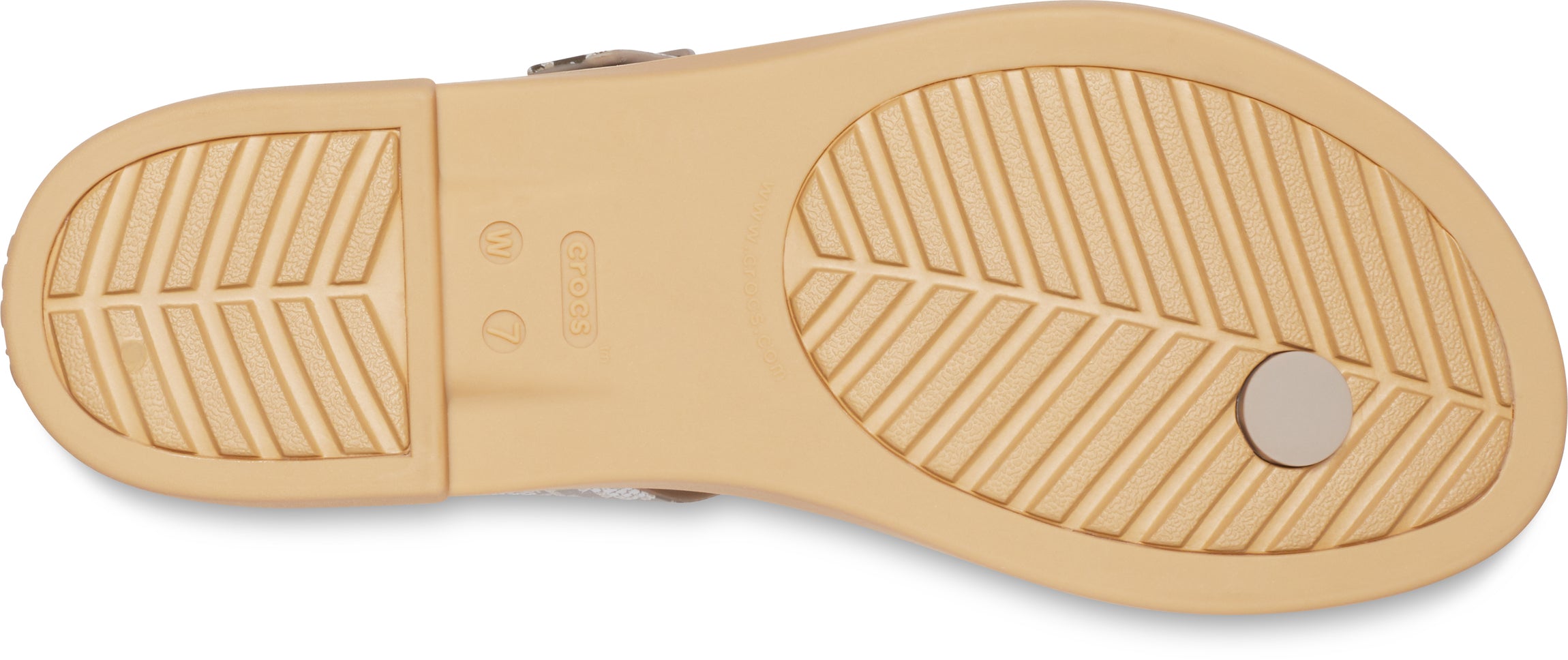 Crocs Tulum Toe Post Sandal W Mushroom/Stucco