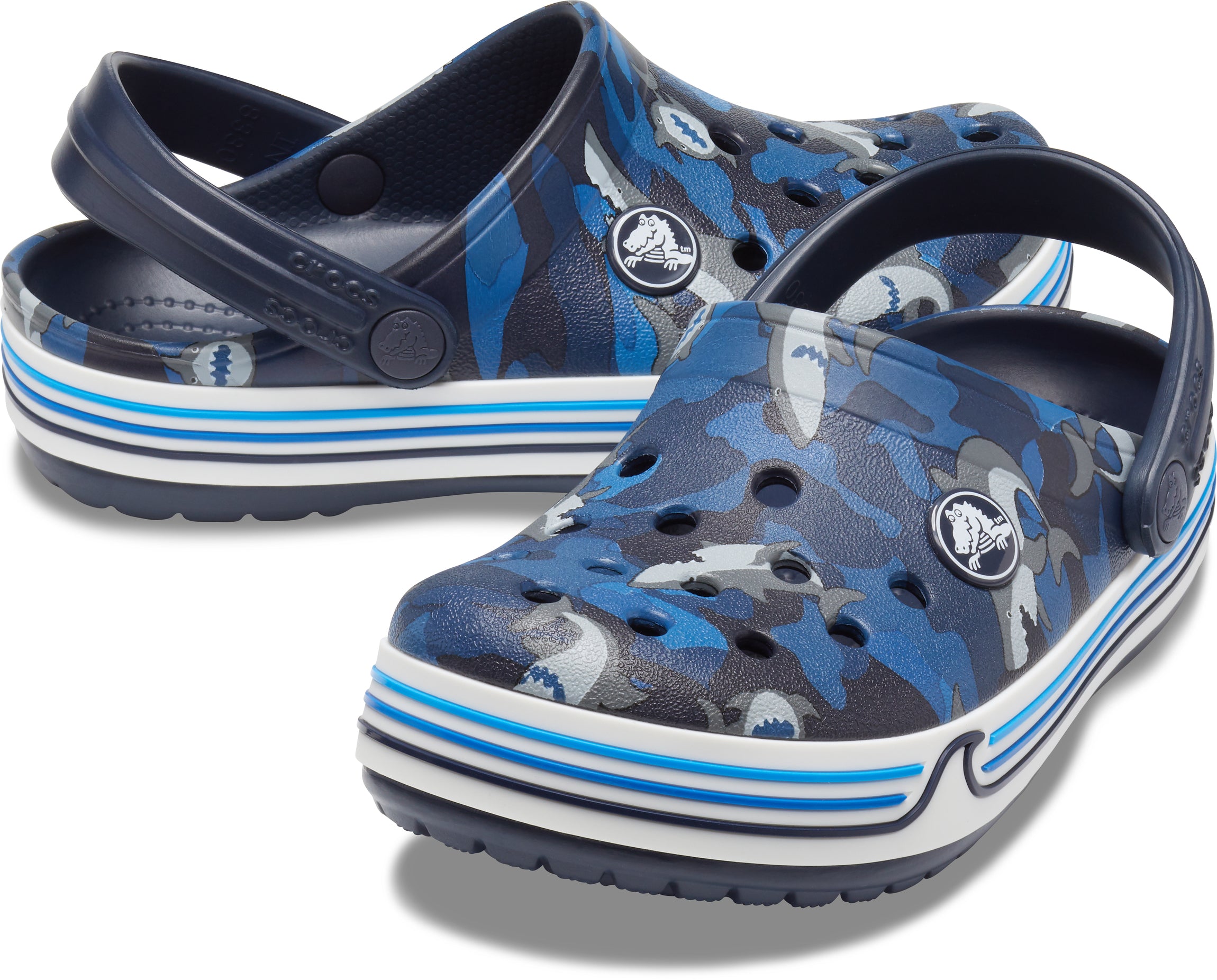 Crocband Shark Clog PS Navy