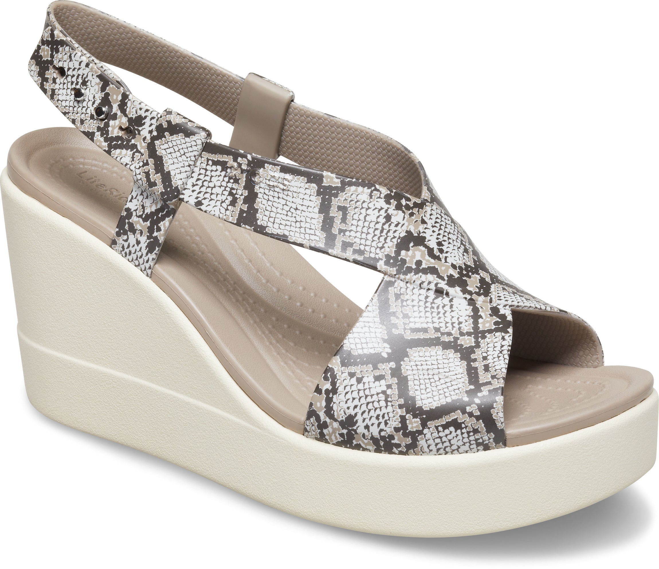 Crocs Brooklyn High Wedge W Multi/Stucco