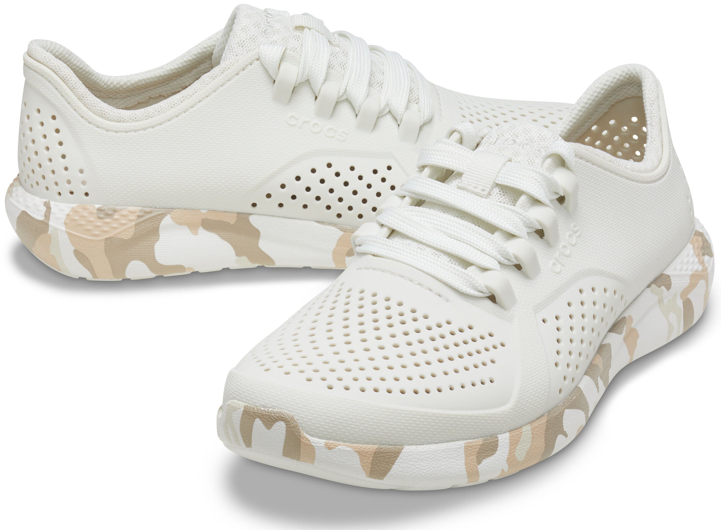 Women's LiteRide™ Printed Camo Pacer Almost white