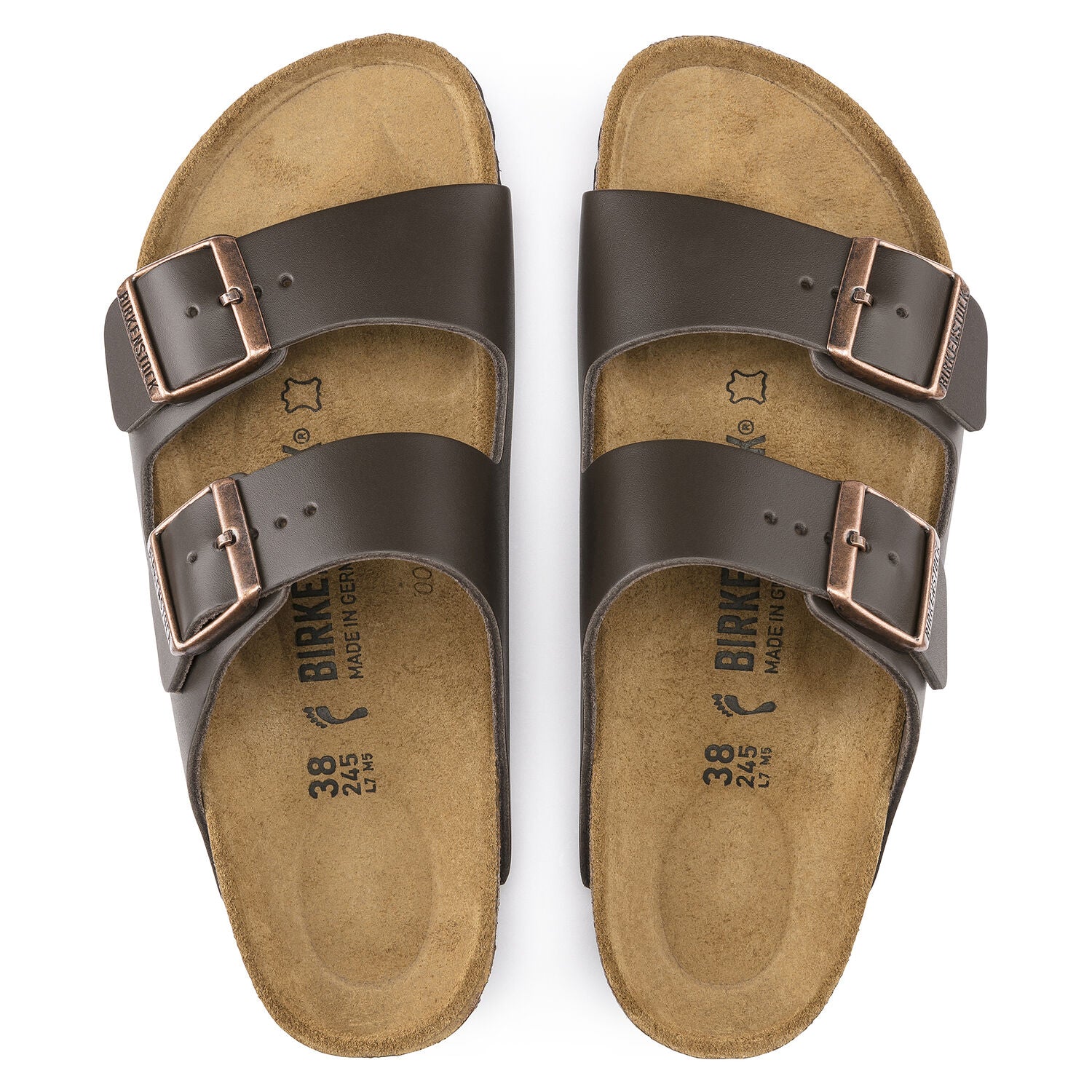 Hnědé pantofle Birkenstock Arizona Smooth Leather
