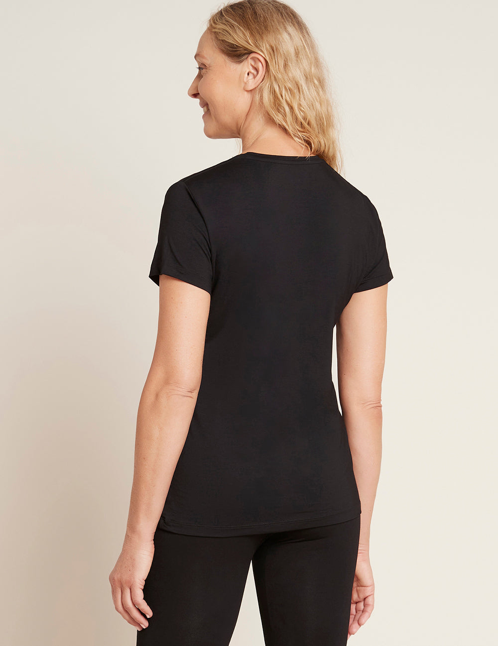 Dámské černé tričko Boody Crew Neck T-shirt