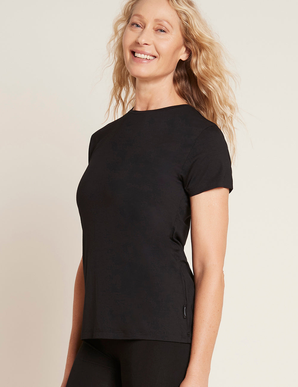 Dámské černé tričko Boody Crew Neck T-shirt