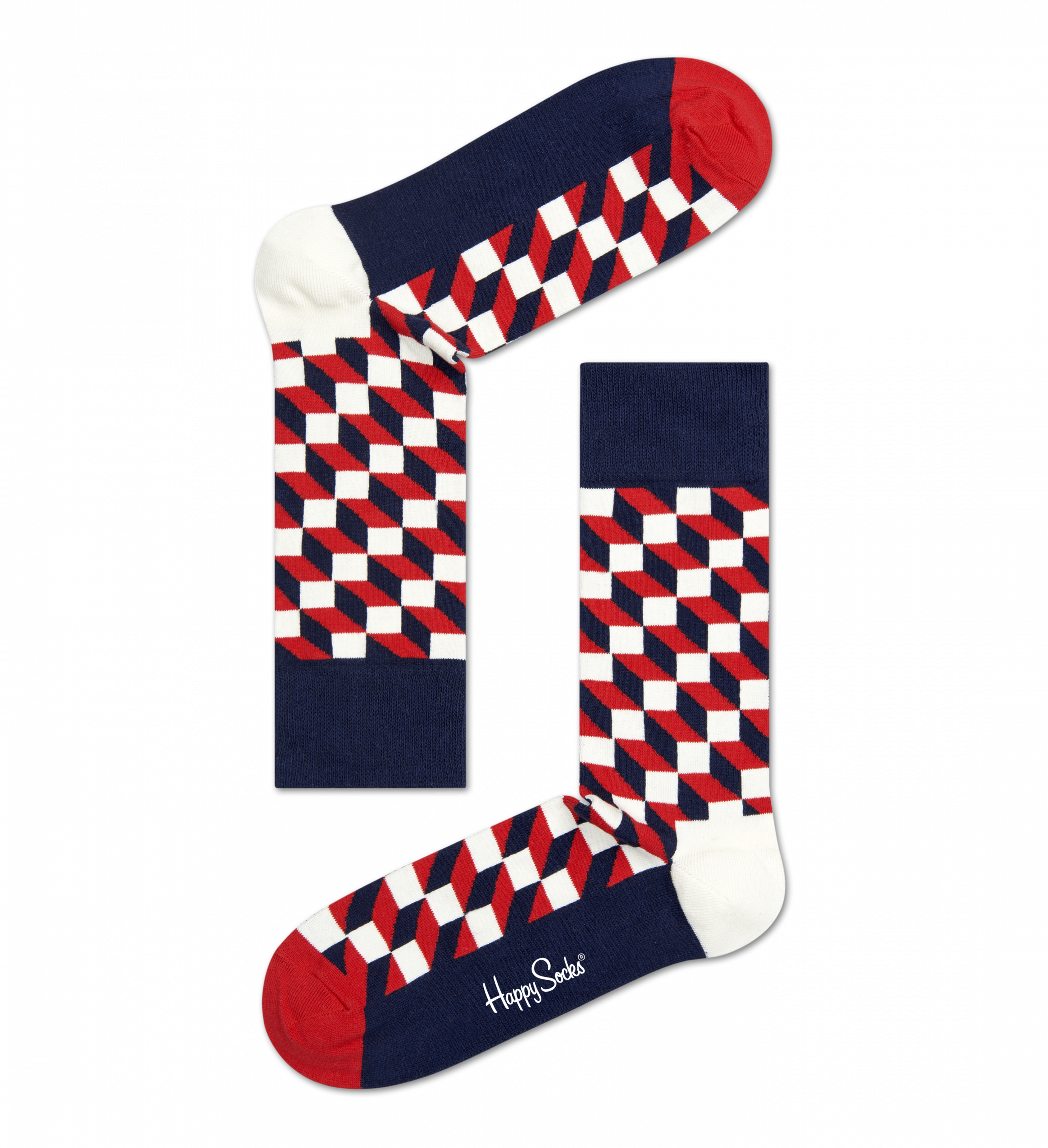 Barevné ponožky Happy Socks se vzorem Filled Optic