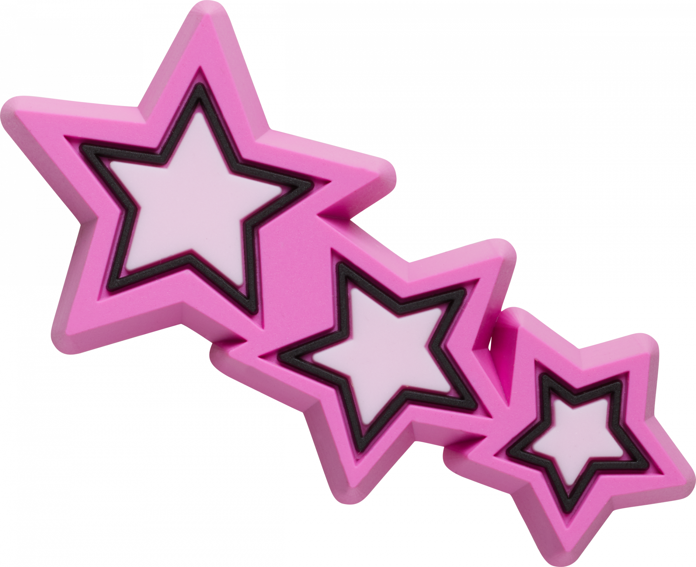 Odznáček Jibbitz - Triple Pink Star