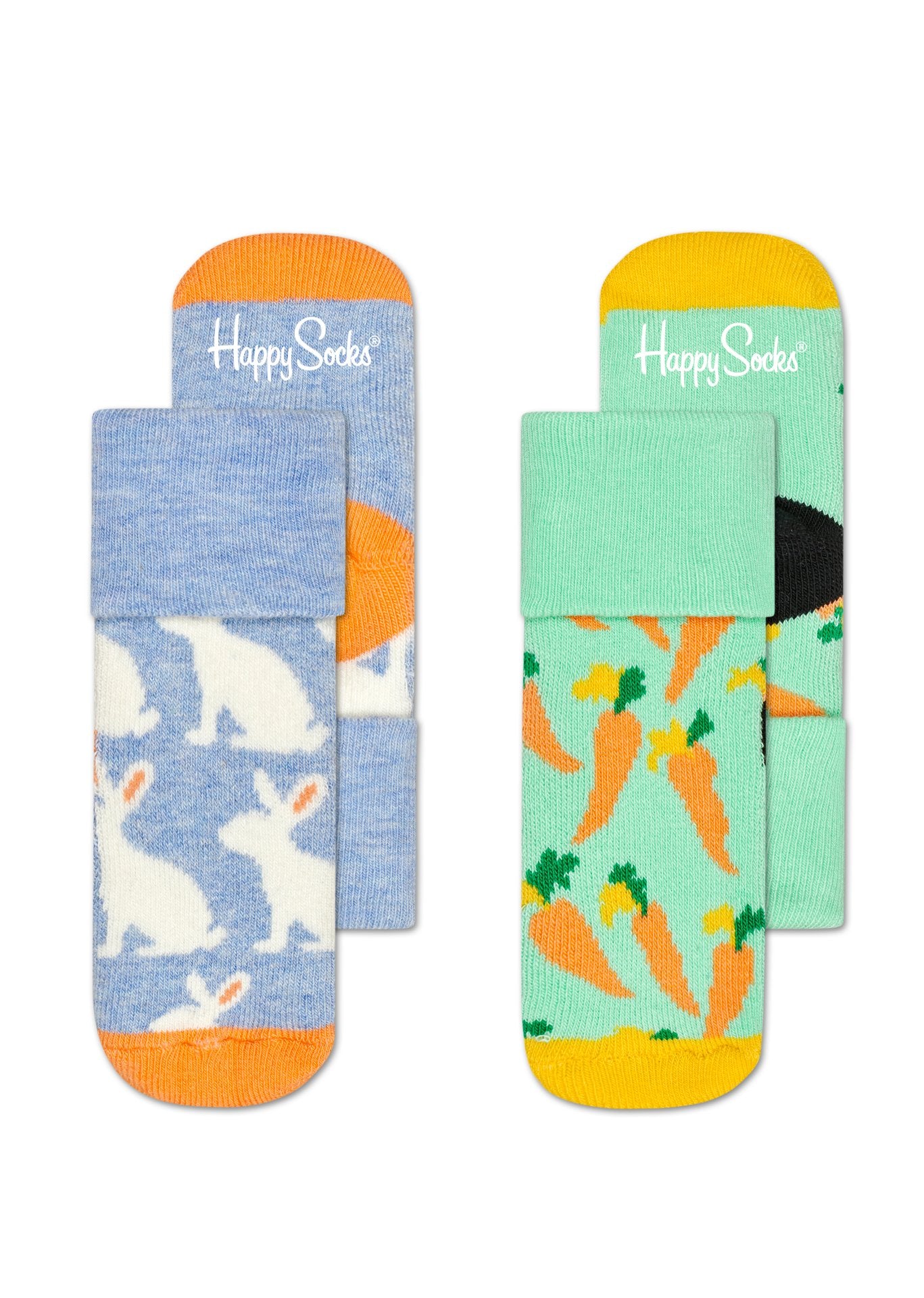 Dětské ponožky Happy Socks pro miminka, vzor Bunny - dva páry