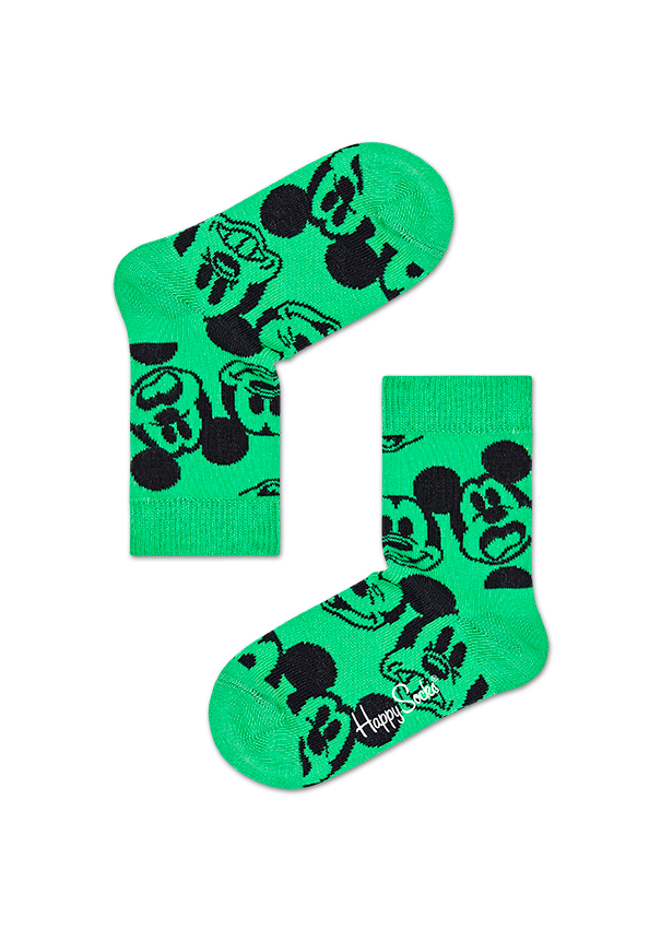 Dětské zelené ponožky s Mickey Mousem, Happy Socks x Disney