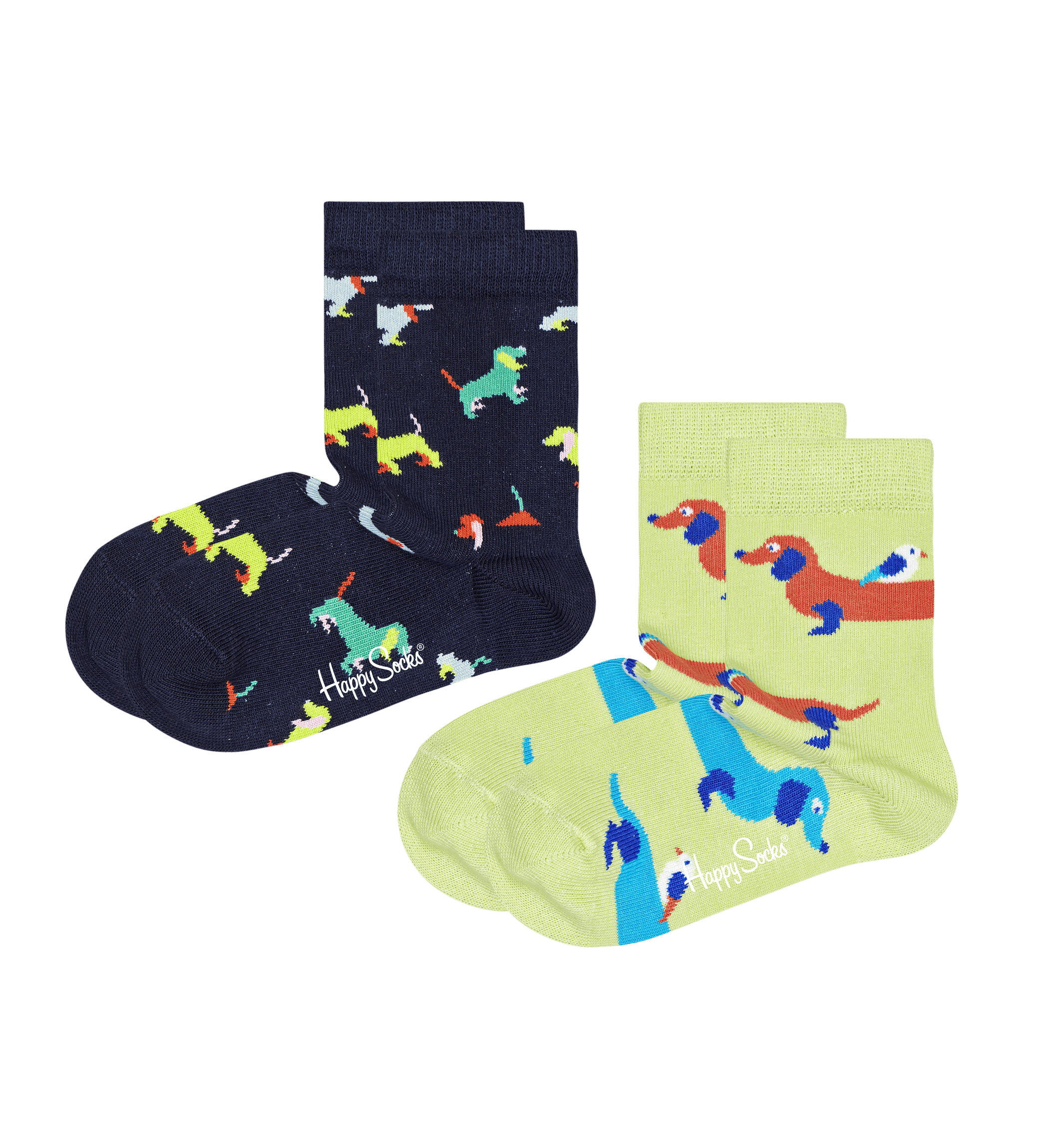 Dětské ponožky Happy Socks s pejsky, vzor Dogs - 2 páry