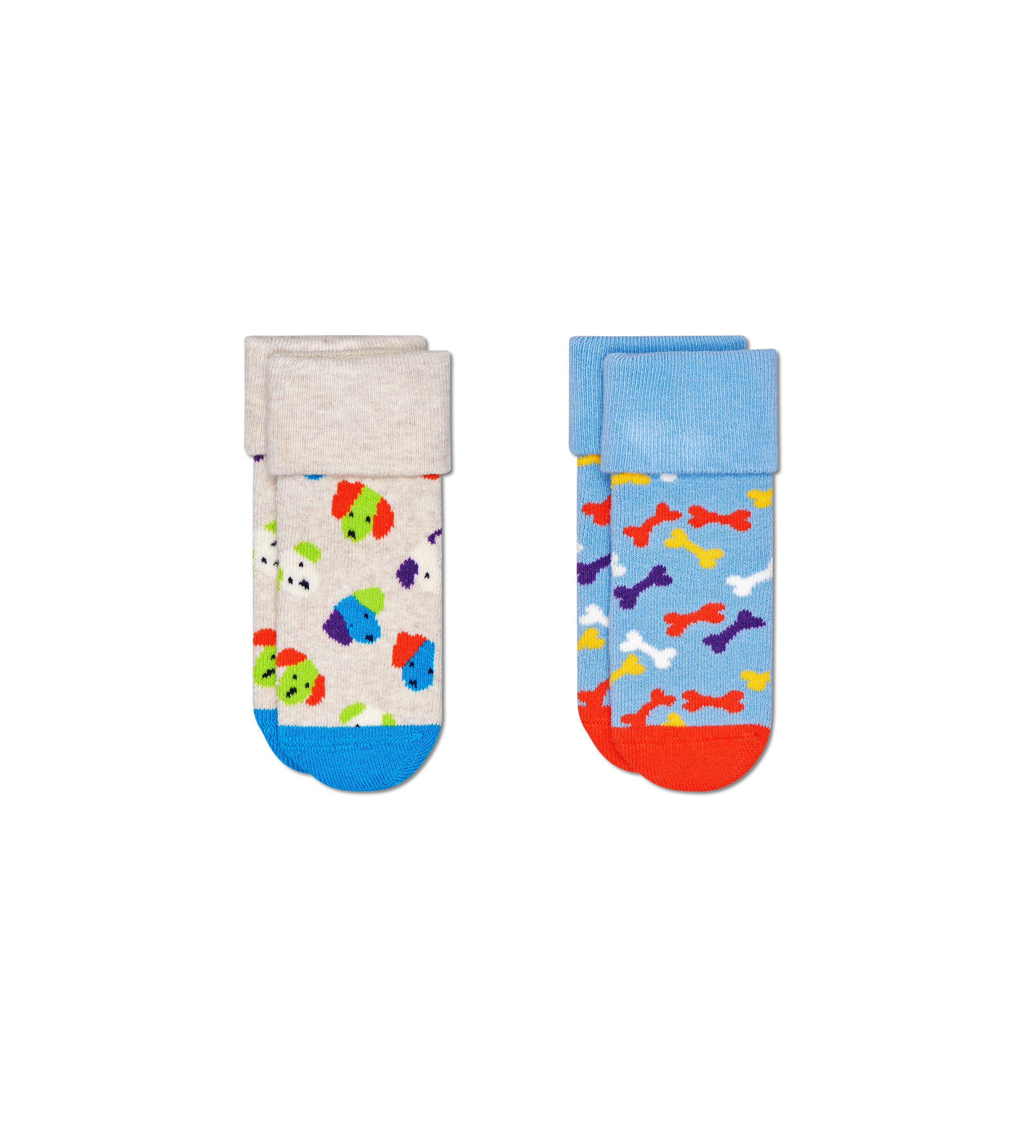 Dětské ponožky Happy Socks pro miminka, vzor Dog - 2 páry