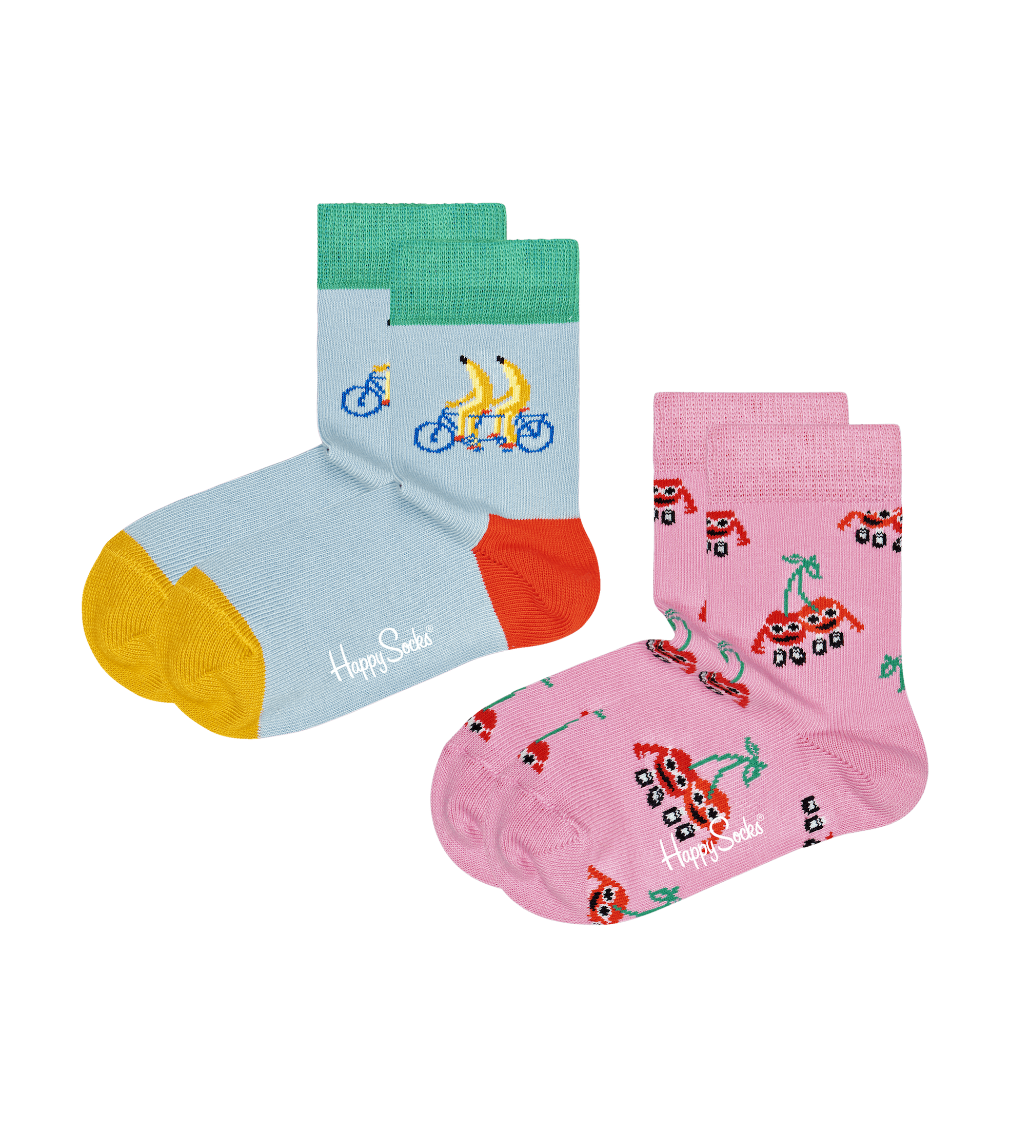 Dětské ponožky Happy Socks, vzor Fruit Mates - 2 páry