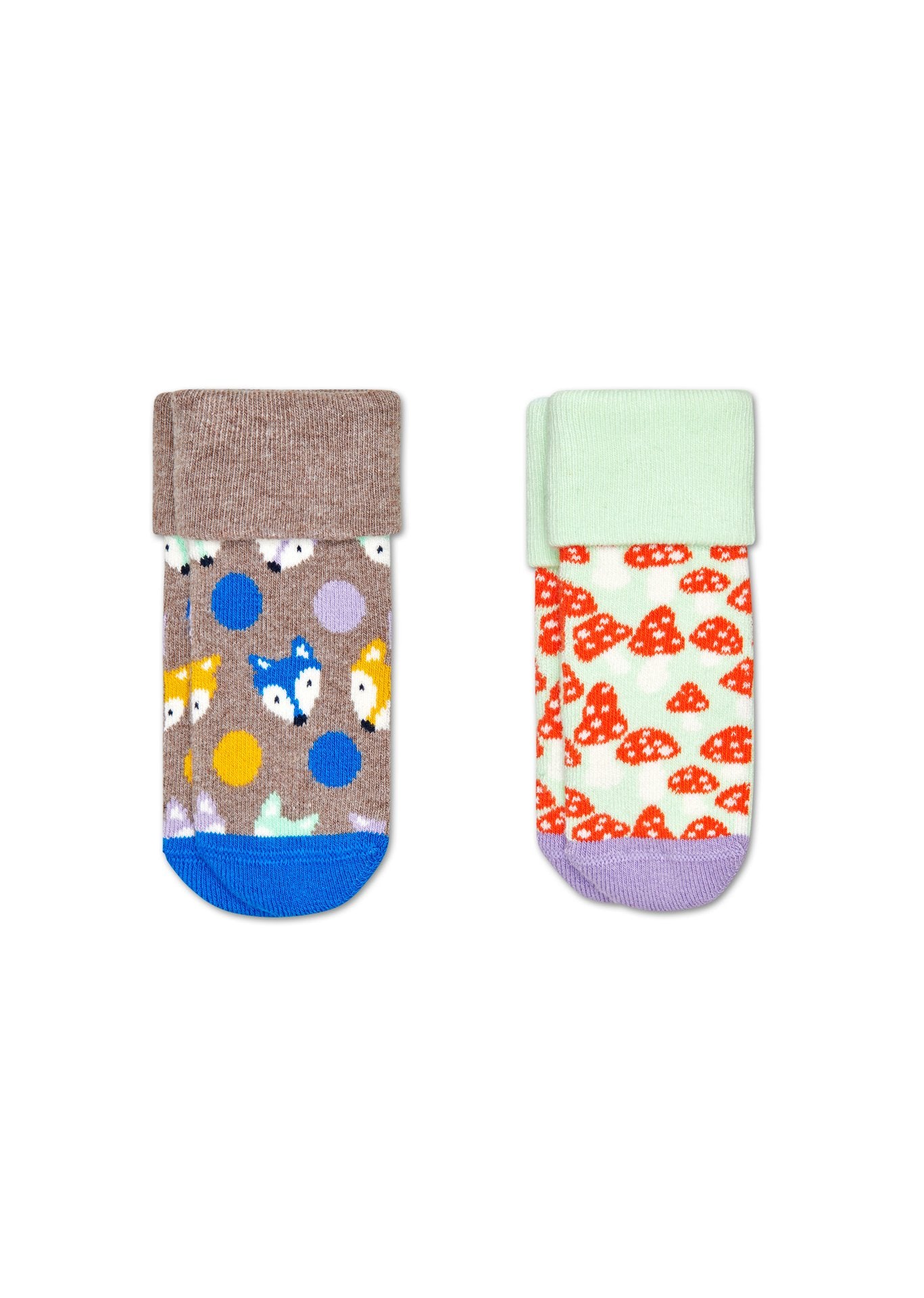 Dětské ponožky Happy Socks pro miminka, vzor Fox - dva páry