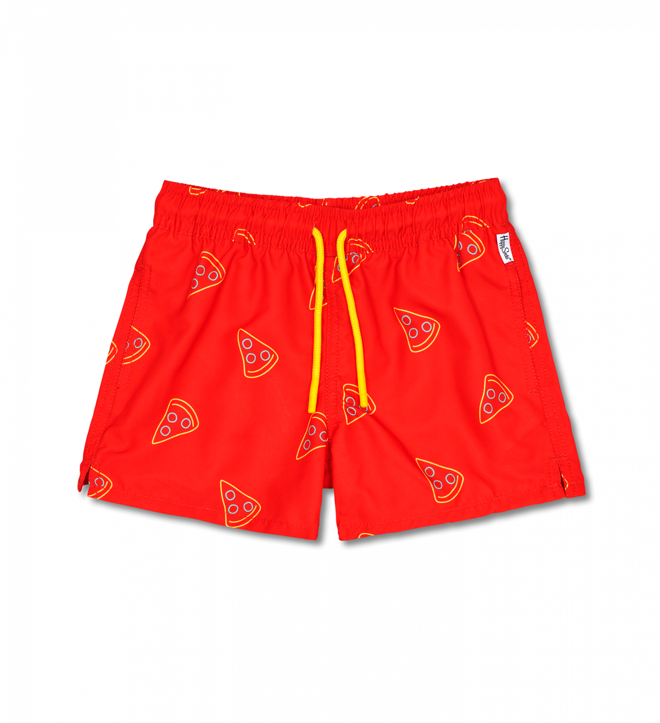 Dětské červené plavky Happy Socks, vzor Pizza Slice