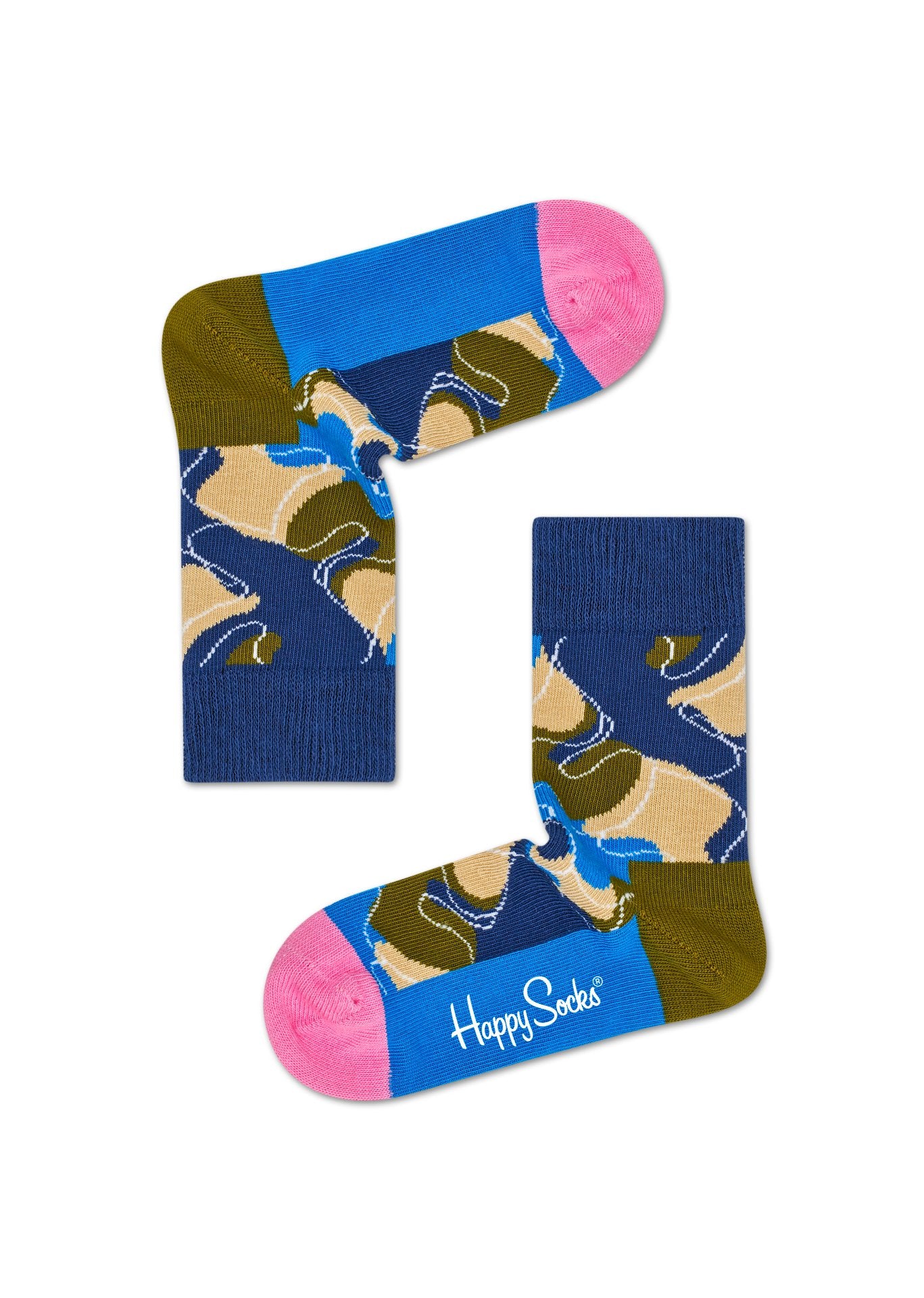 Dětské modré ponožky Happy Socks X Wiz Khalifa