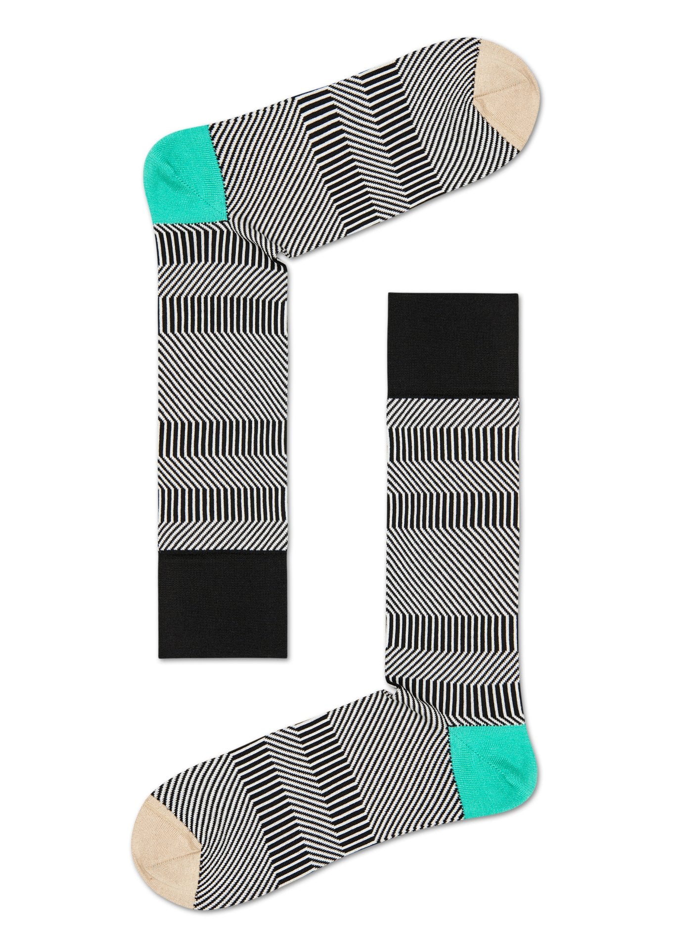 Šedé ponožky Happy Socks, vzor Multi Stripe // KOLEKCE DRESSED