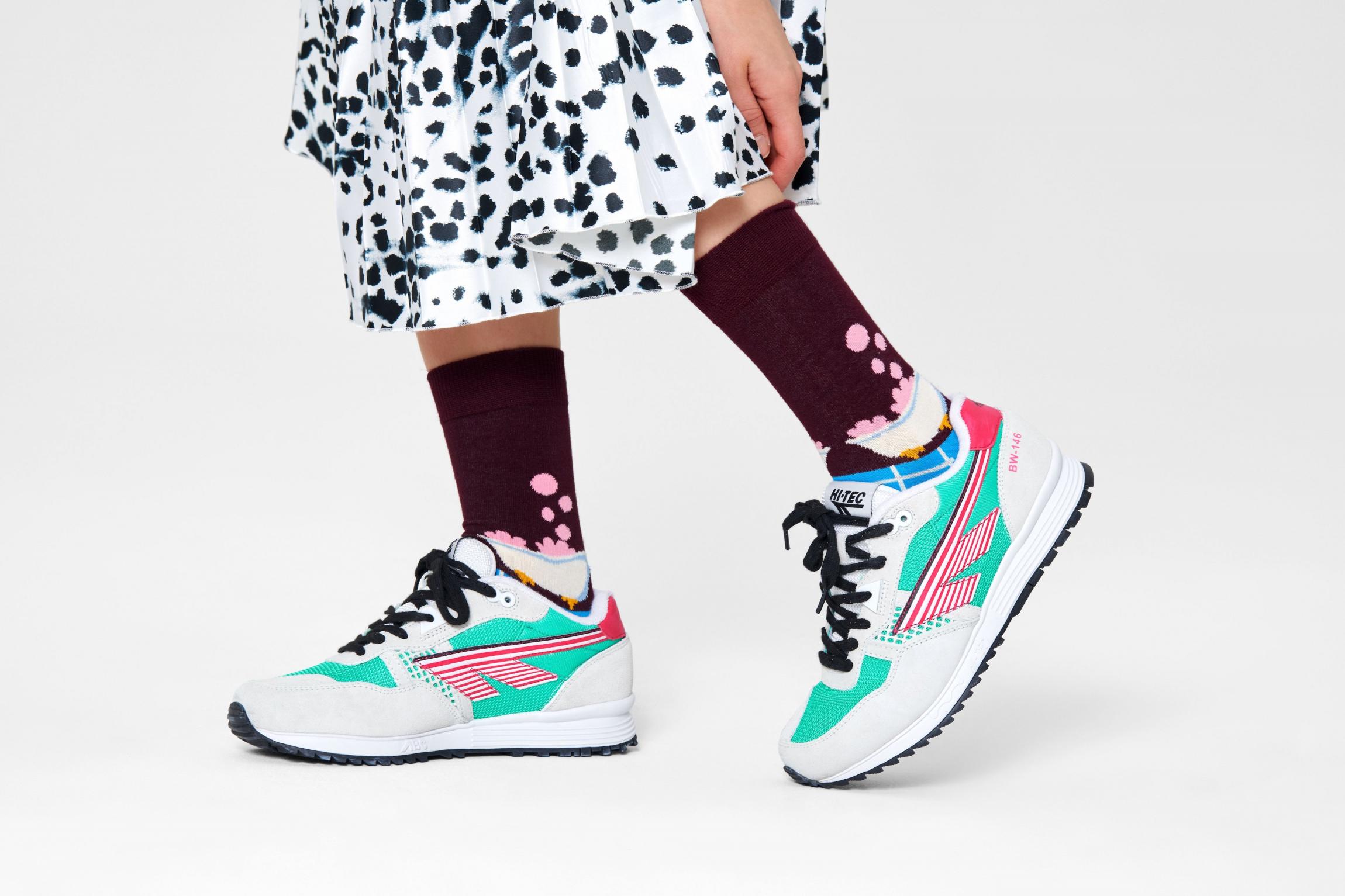 Modro-hnědé ponožky Happy Socks s kachničkou, vzor Me Time