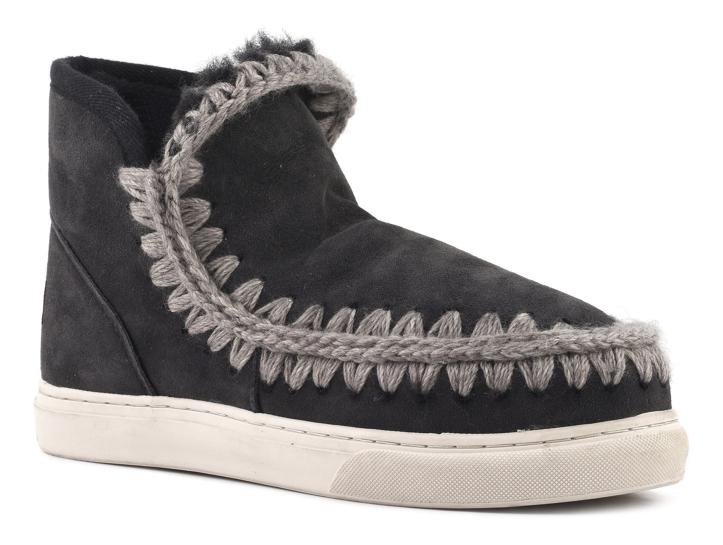 Dámské černo-šedé válenky Mou Eskimo Sneaker