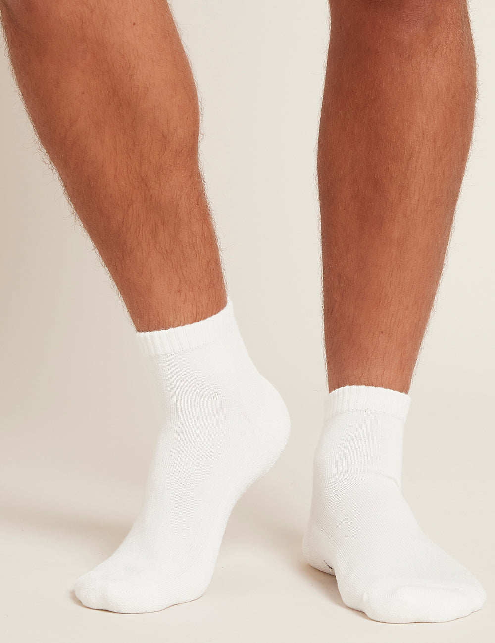 Pánské bílé ponožky Boody Cushioned Sports Ankle Socks