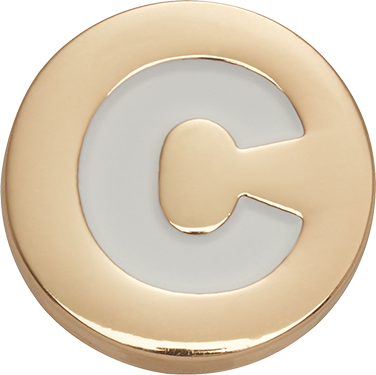 Odznáček Jibbitz - Gold Letter C