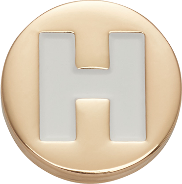 Odznáček Jibbitz - Gold Letter H