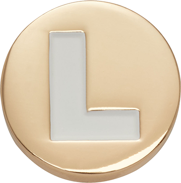 Odznáček Jibbitz - Gold Letter L