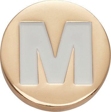 Odznáček Jibbitz - Gold Letter M