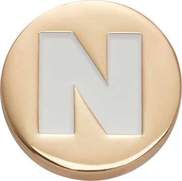 Odznáček Jibbitz - Gold Letter N