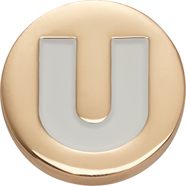 Odznáček Jibbitz - Gold Letter U