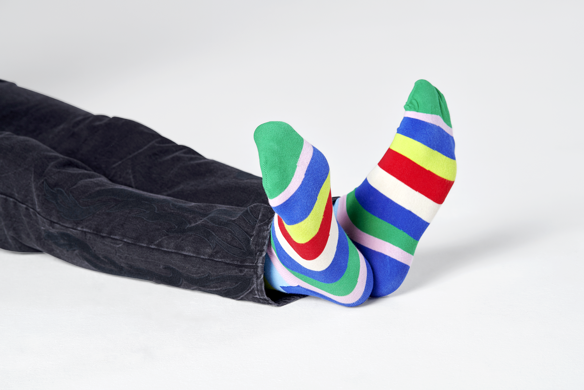 Barevné ponožky Happy Socks s pruhy, vzor Stripe