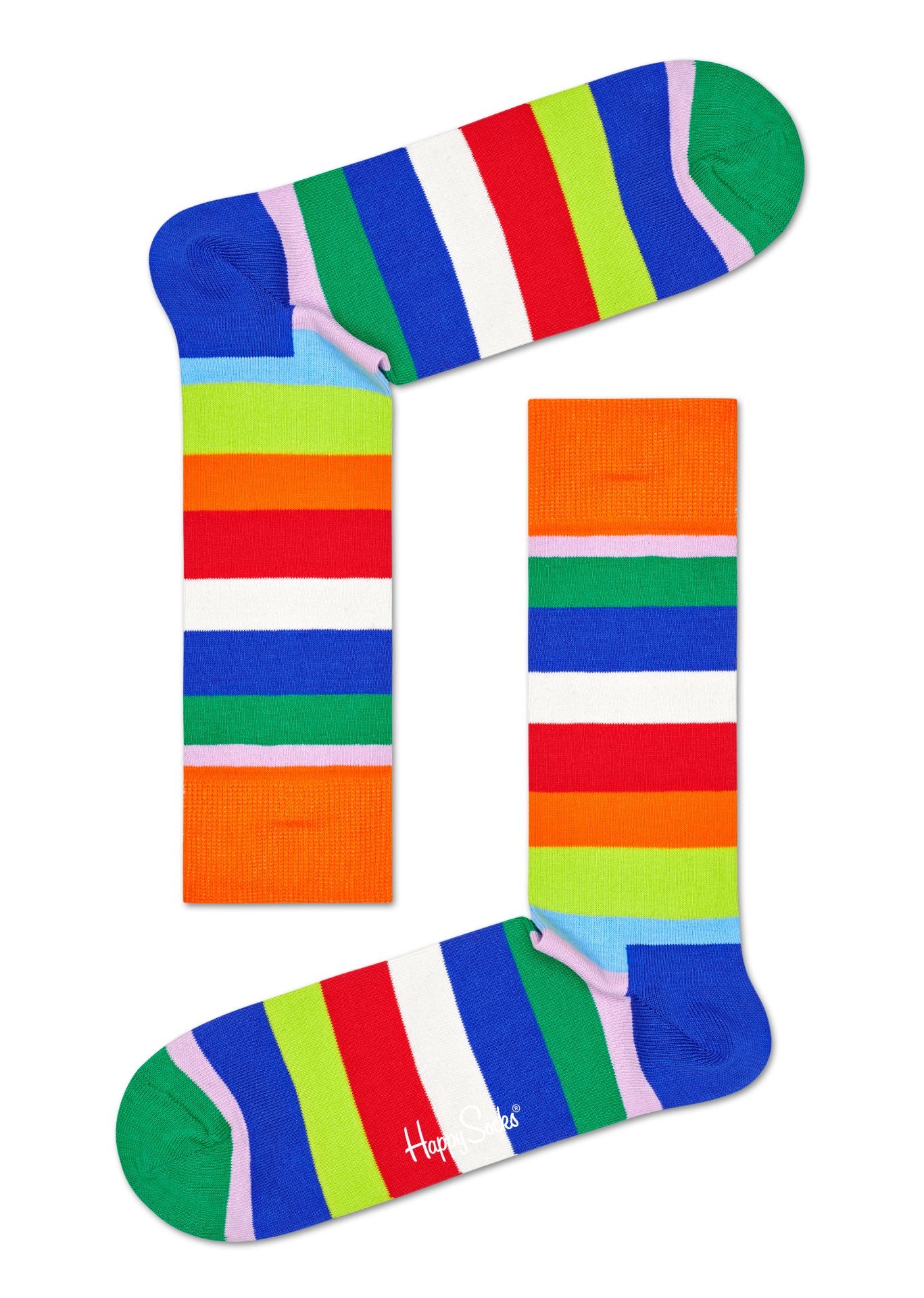 Barevné ponožky Happy Socks s pruhy, vzor Stripe