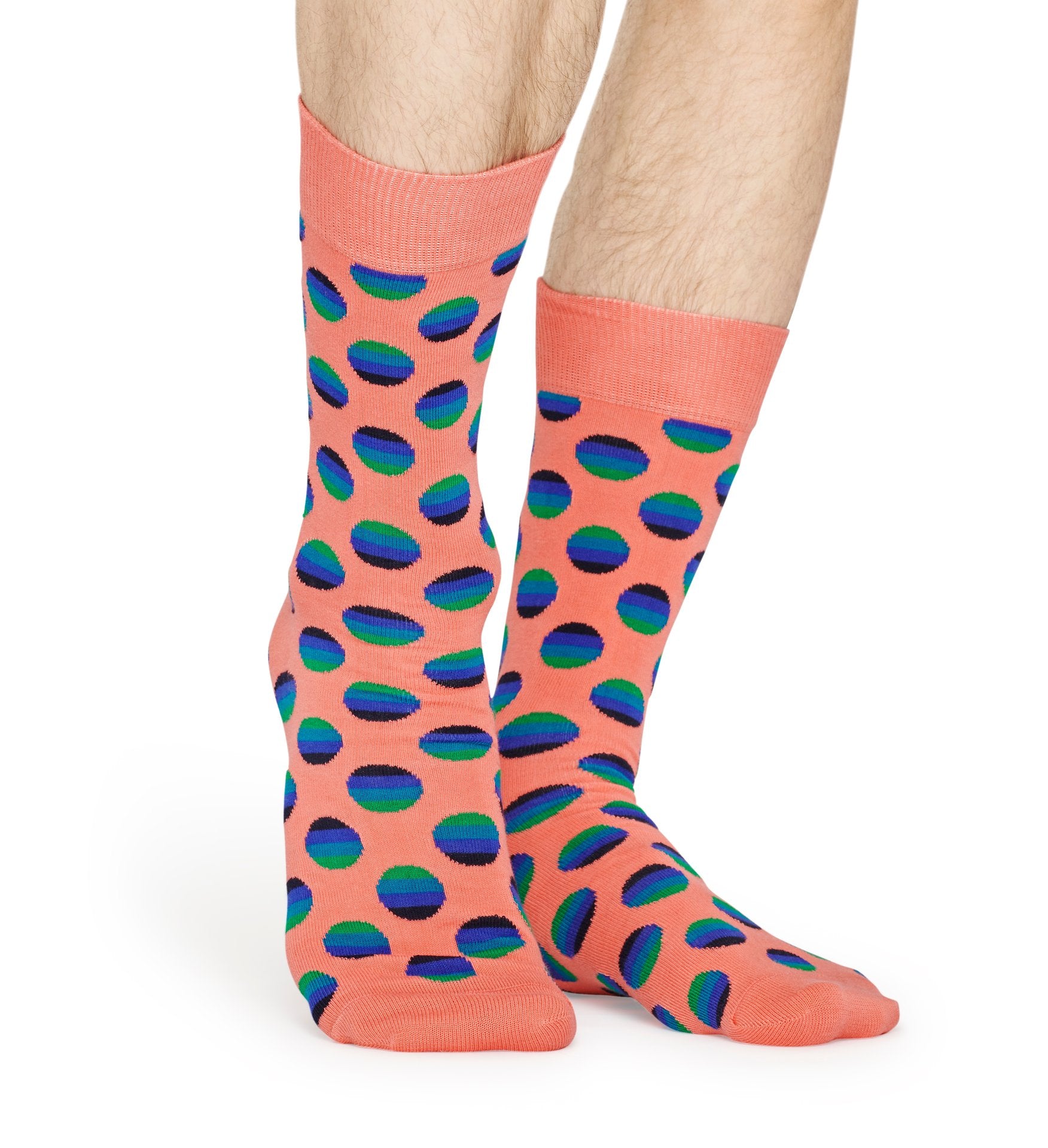 Oranžové ponožky Happy Socks, vzor Sunrise Dot