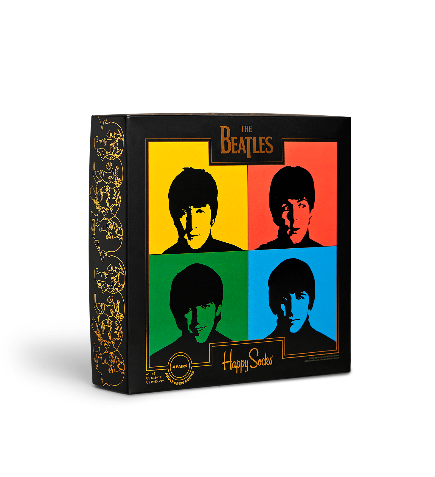 Dárkový box ponožek Happy Socks x The Beatles - 4 páry