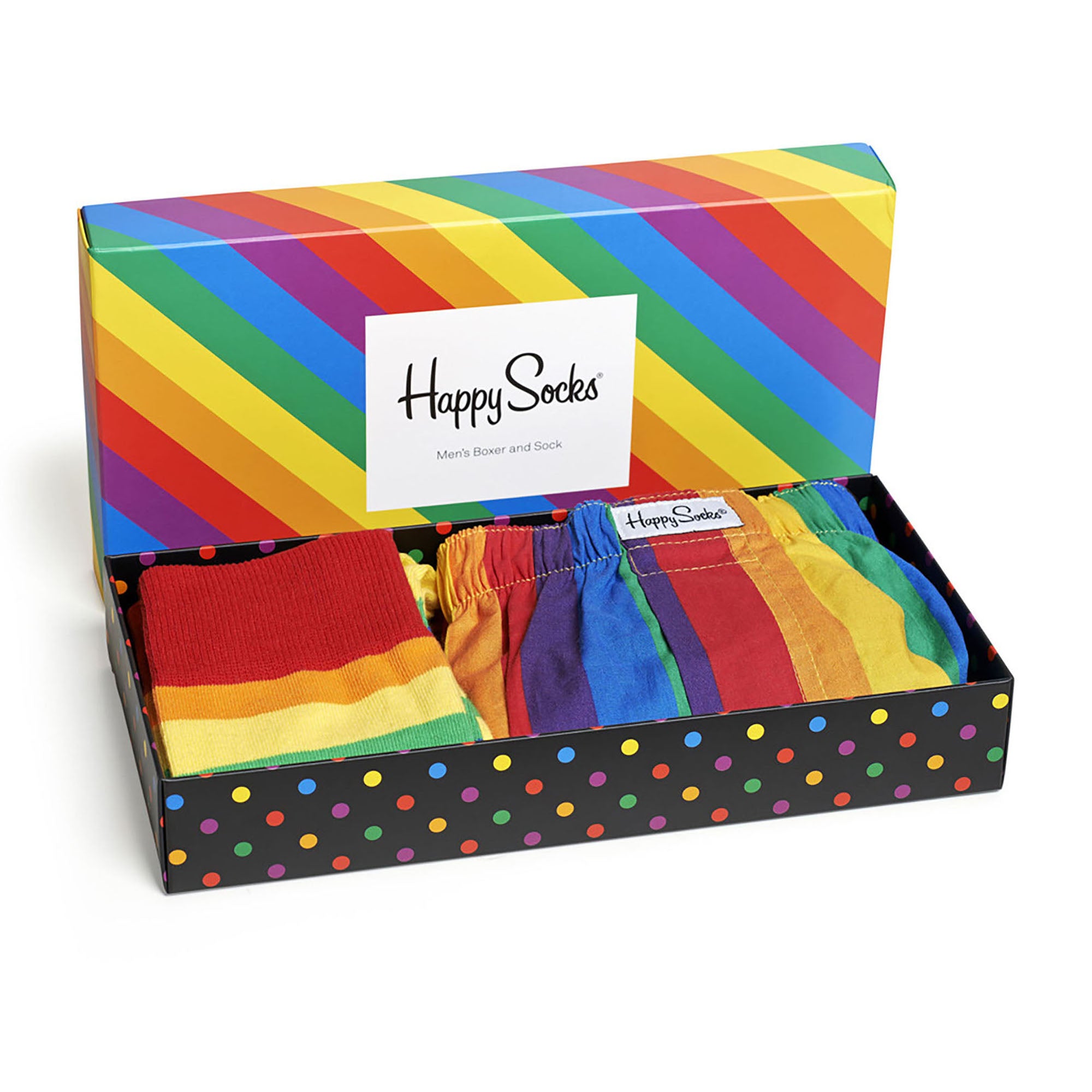 Dárkový box ponožek a trenýrek Happy Socks Pride - 2 páry