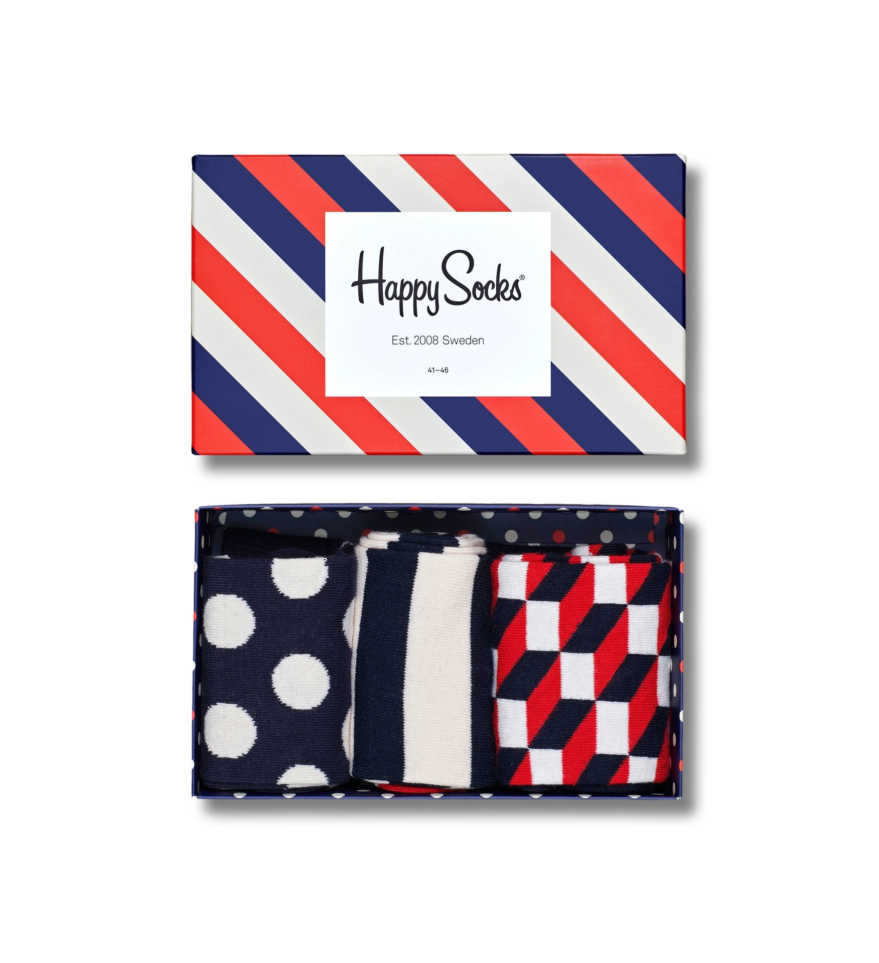 Dárkový box ponožek Happy Socks Stripe - 3 páry