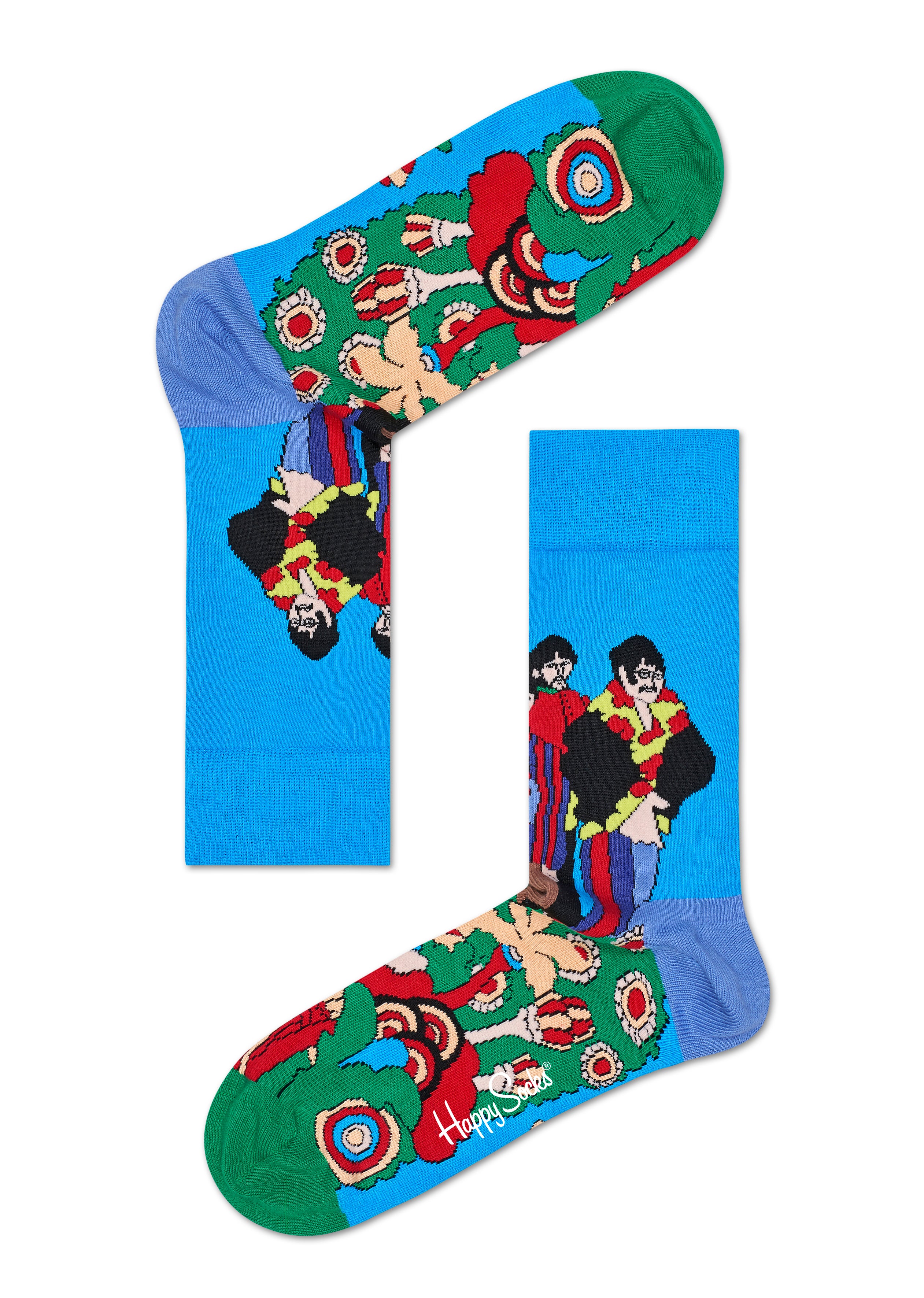Dárkový box ponožek Happy Socks LP x The Beatles - 6 párů