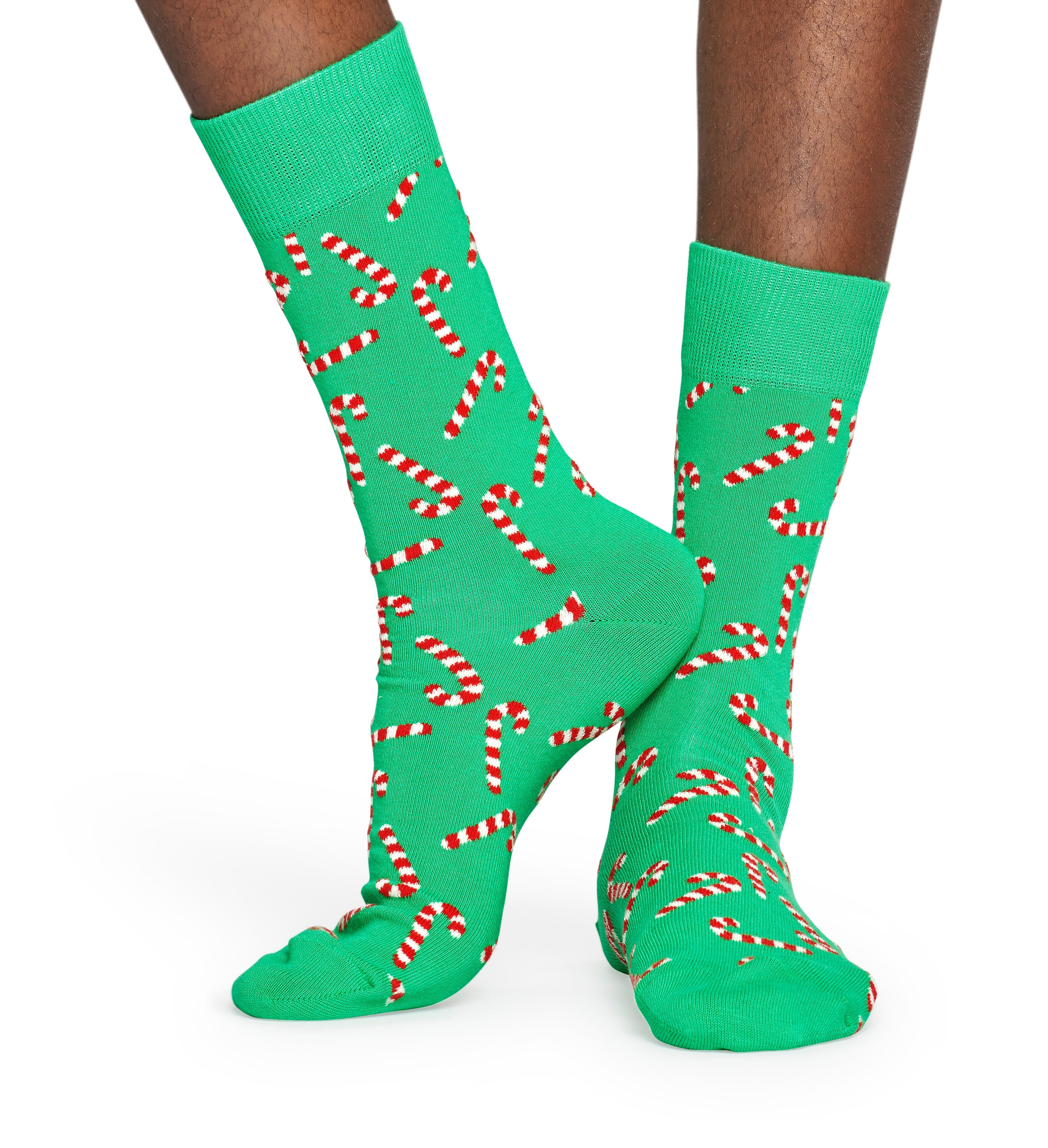 Zelené ponožky Happy Socks s barevnými cukrovinkami, vzor Candy
